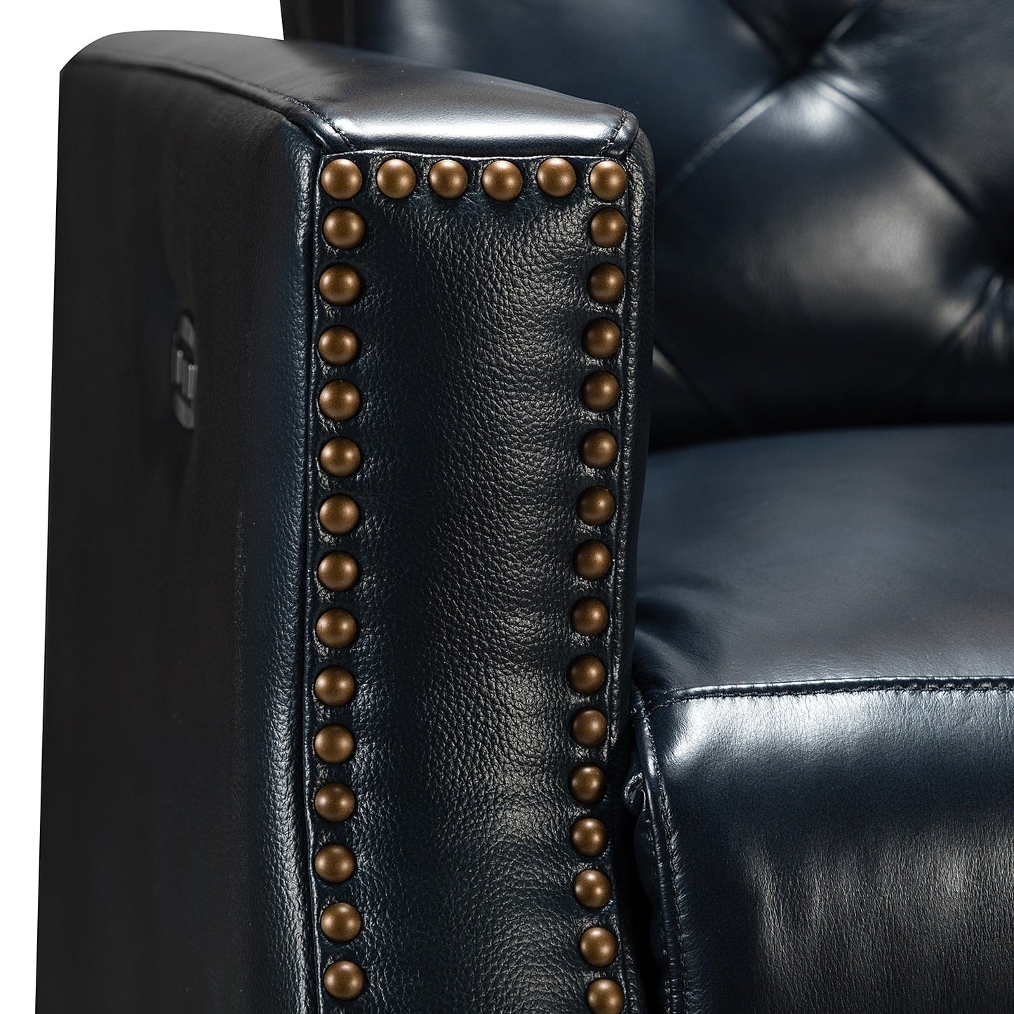 Alina 31.50Wide Genuine Leather Power Recliner with USB Port, Set of 2