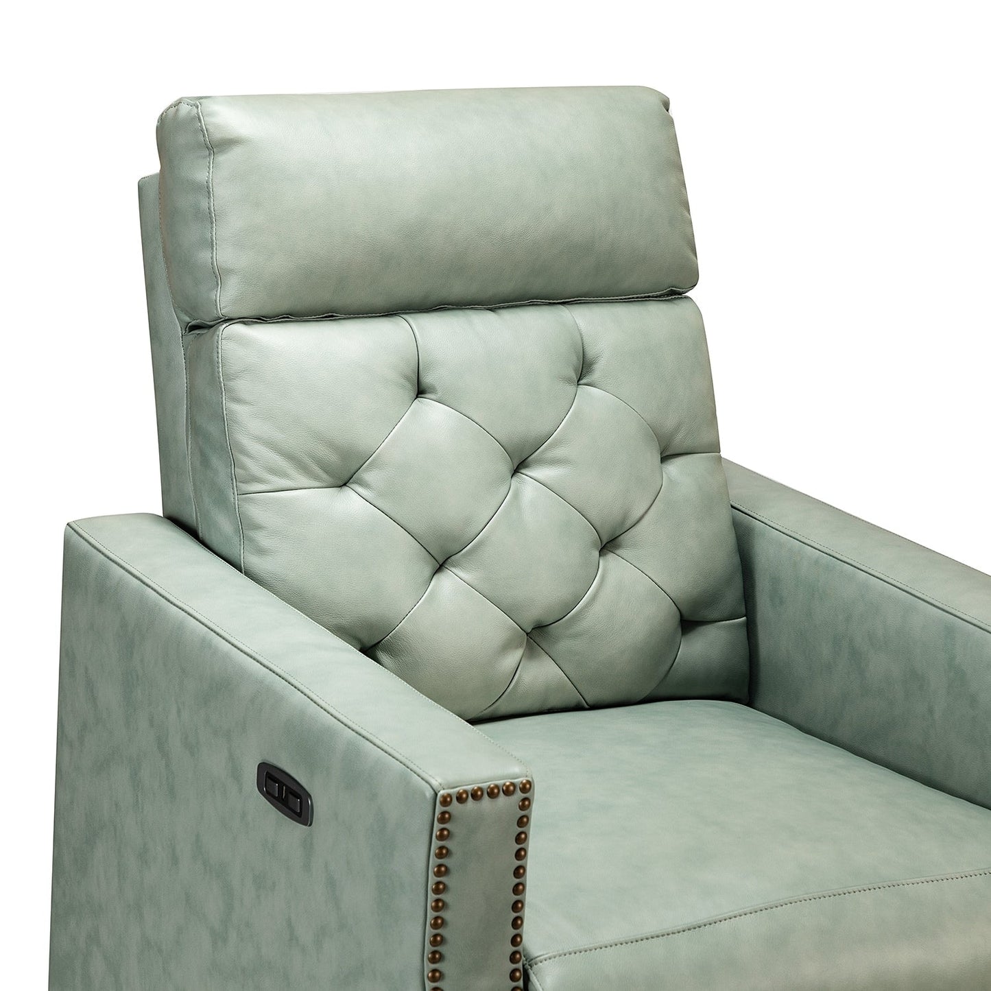 Alina 31.50Wide Genuine Leather Power Recliner with USB Port, Set of 2
