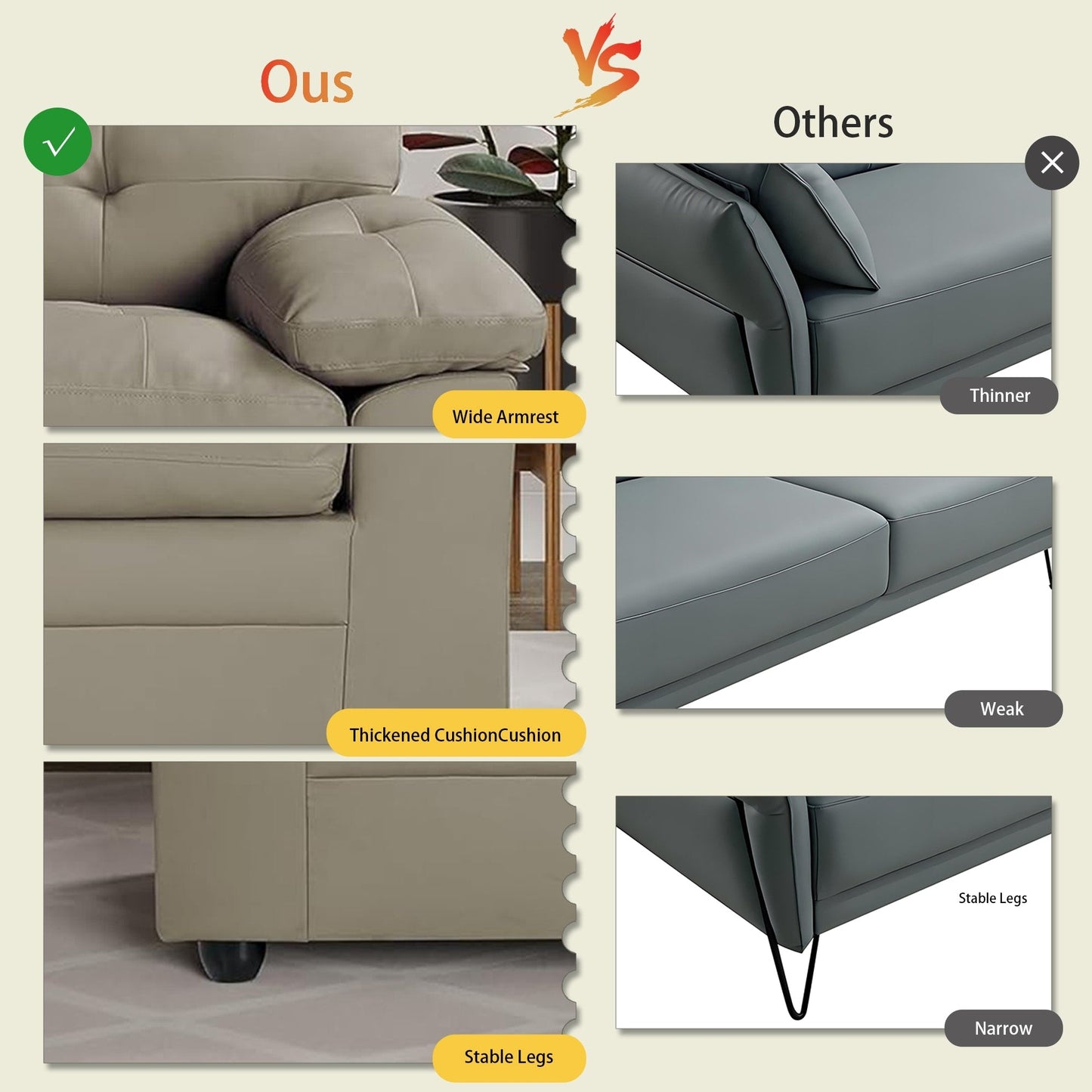 Plush Upholstered Loveseat with Faux Leather, Tufted Back, and Padded Arms - Cozy Seating for Living Room or Family Room.