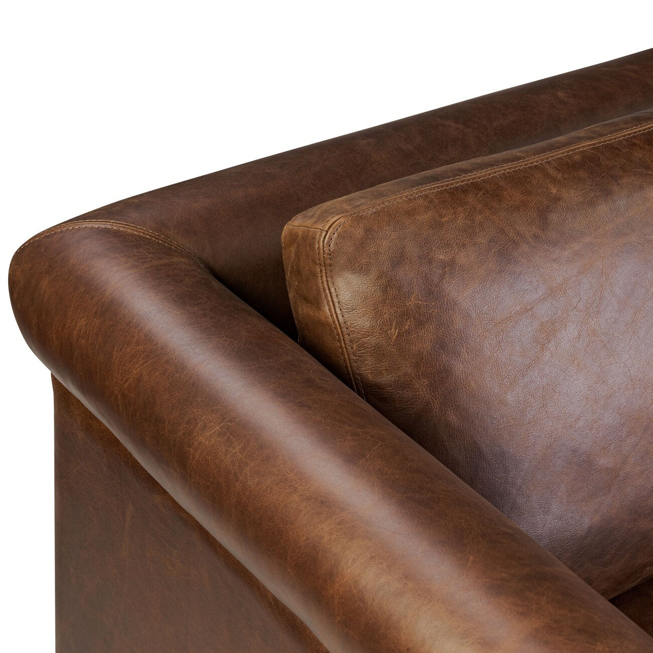 Poly & Bark Helston 89 Genuine Leather Sofa
