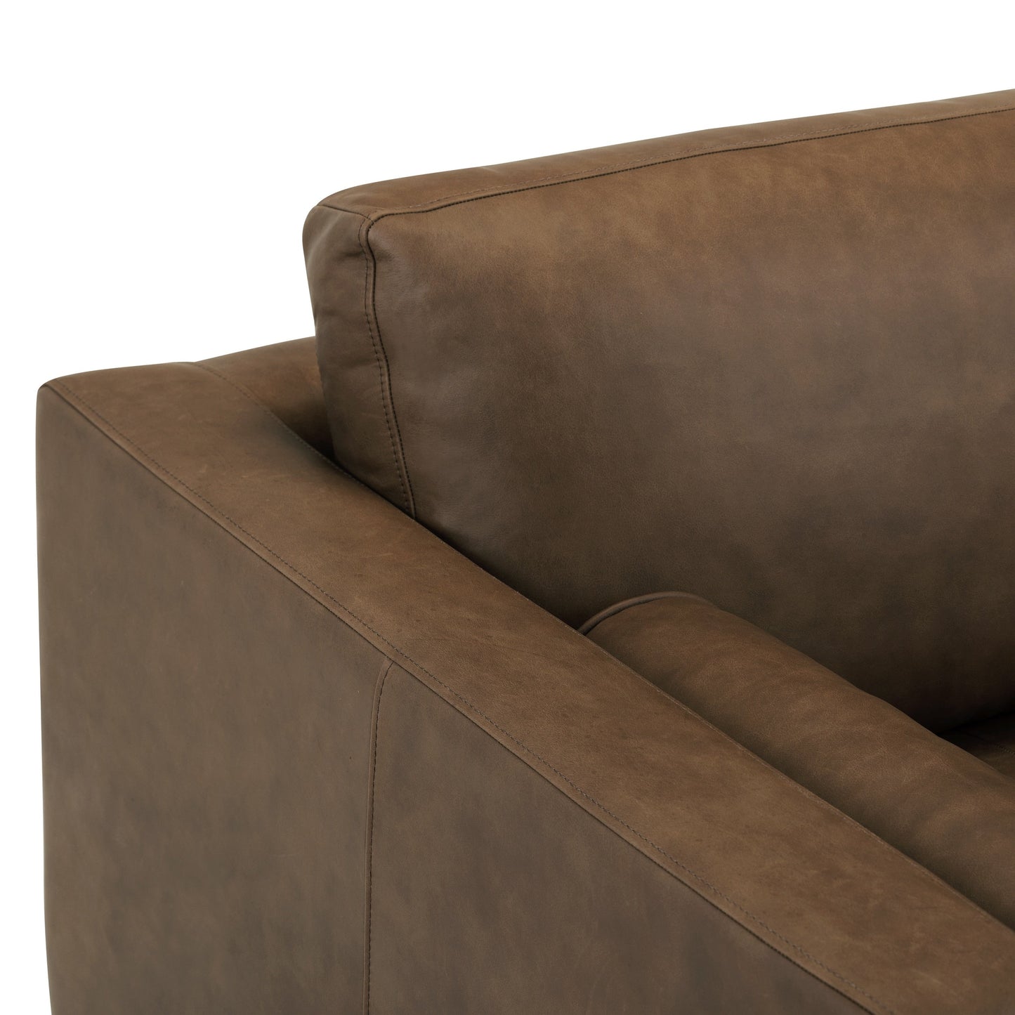 Poly & Bark Napa 72 Apartment Sofa - Full Grain Genuine Italian Leather