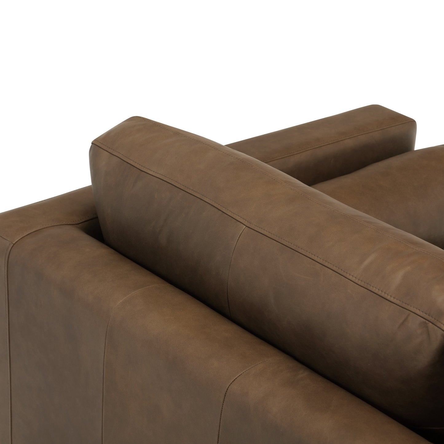 Poly & Bark Napa 72 Apartment Sofa - Full Grain Genuine Italian Leather