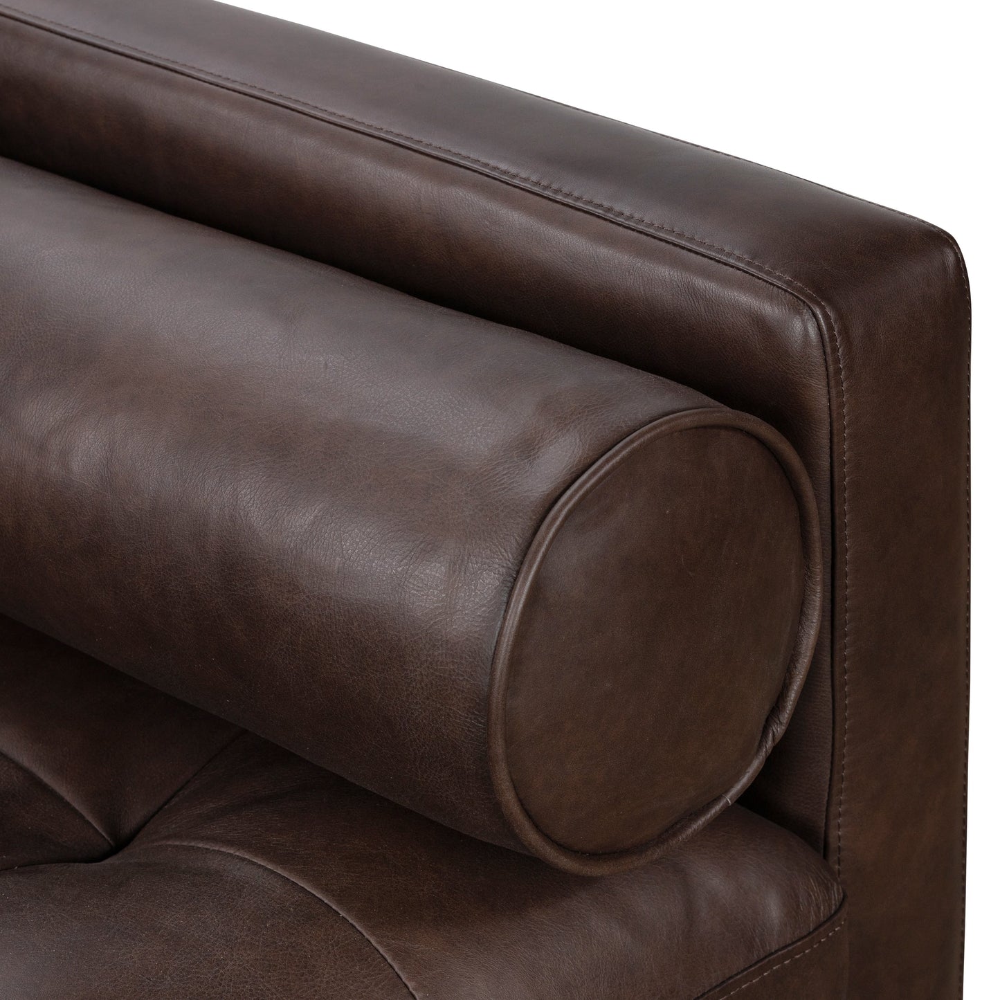 Poly & Bark Napa 72 Apartment Sofa - Full Grain Genuine Italian Leather