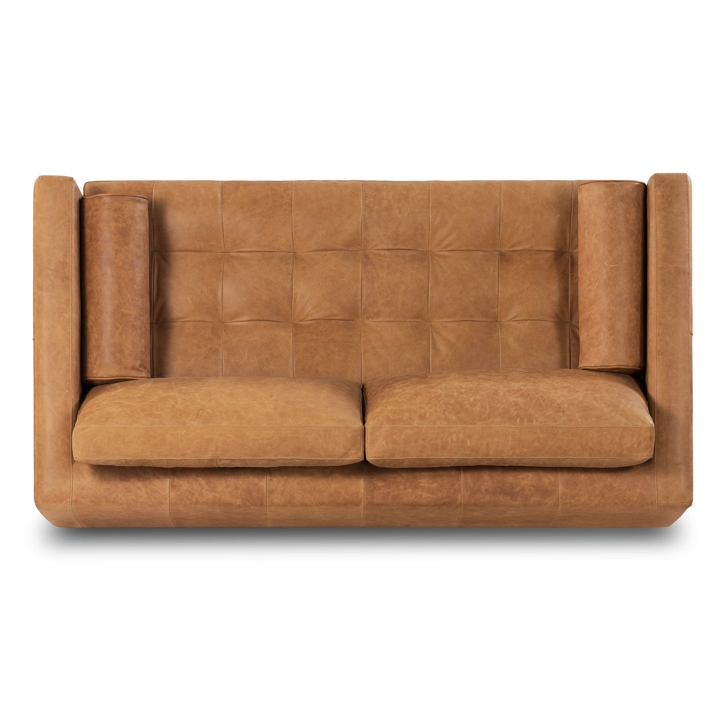 Poly & Bark Napa 72 Apartment Sofa - Full Grain Genuine Italian Leather
