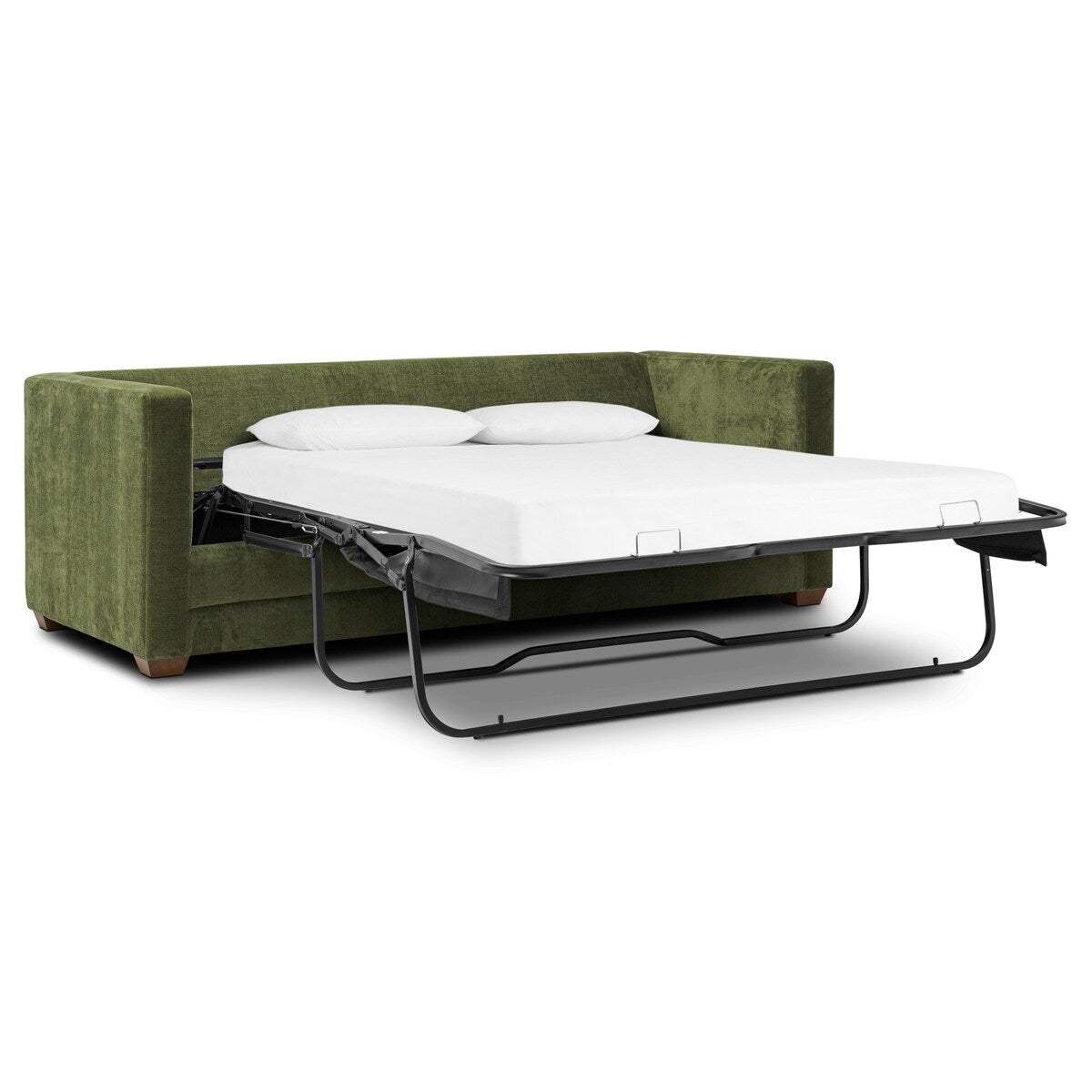 Poly and Bark Napa 82 Pull-Out Sofa Bed in Distressed Green