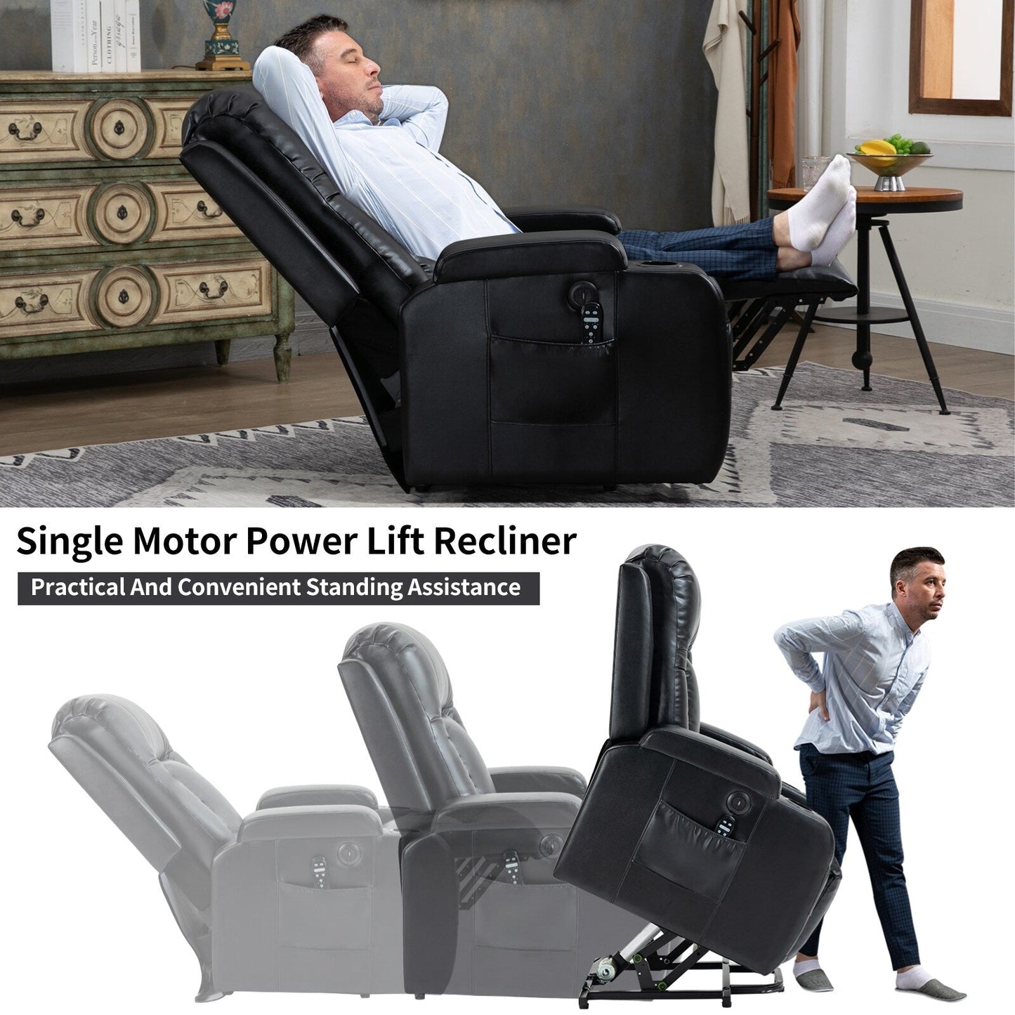 Power Lift Recliner Chair for Elderly