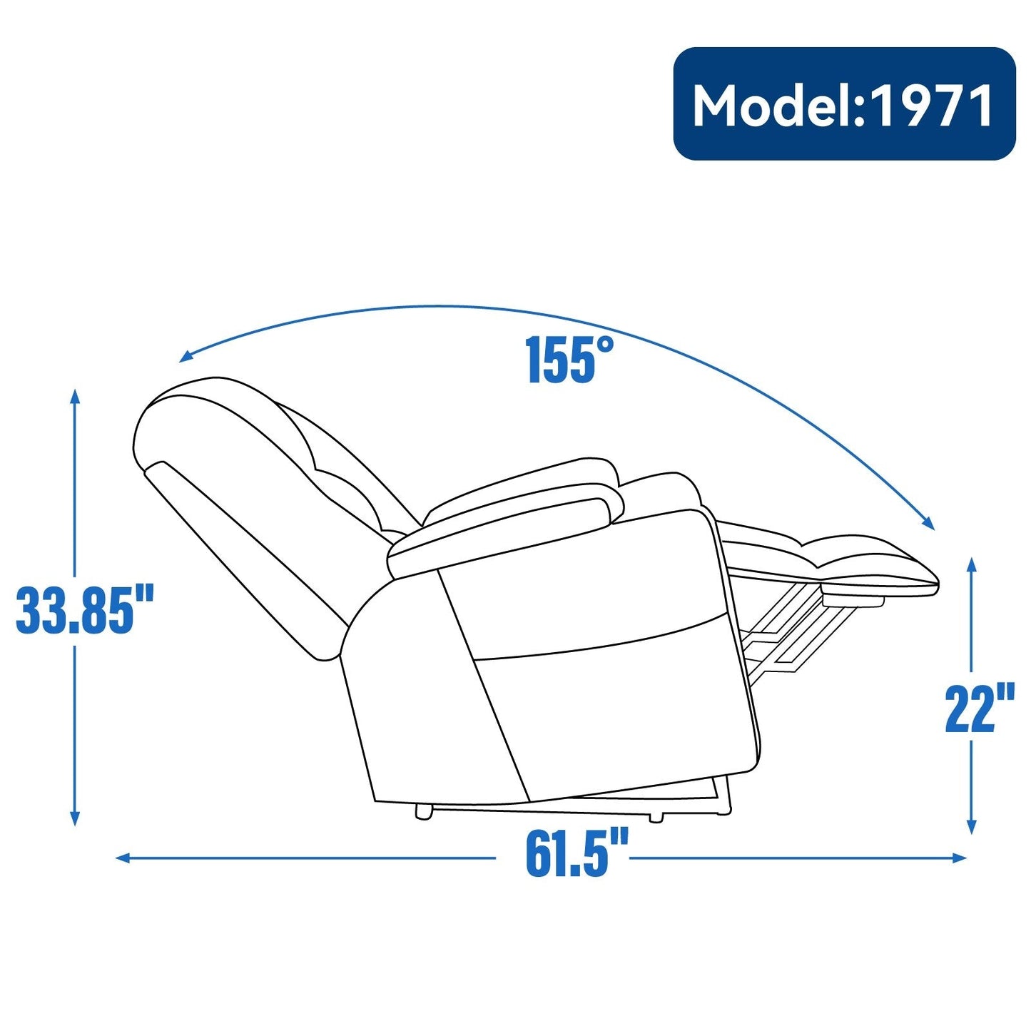 Power Lift Recliner Chair with Dual USB, Cup Holders & Chenille Fabric