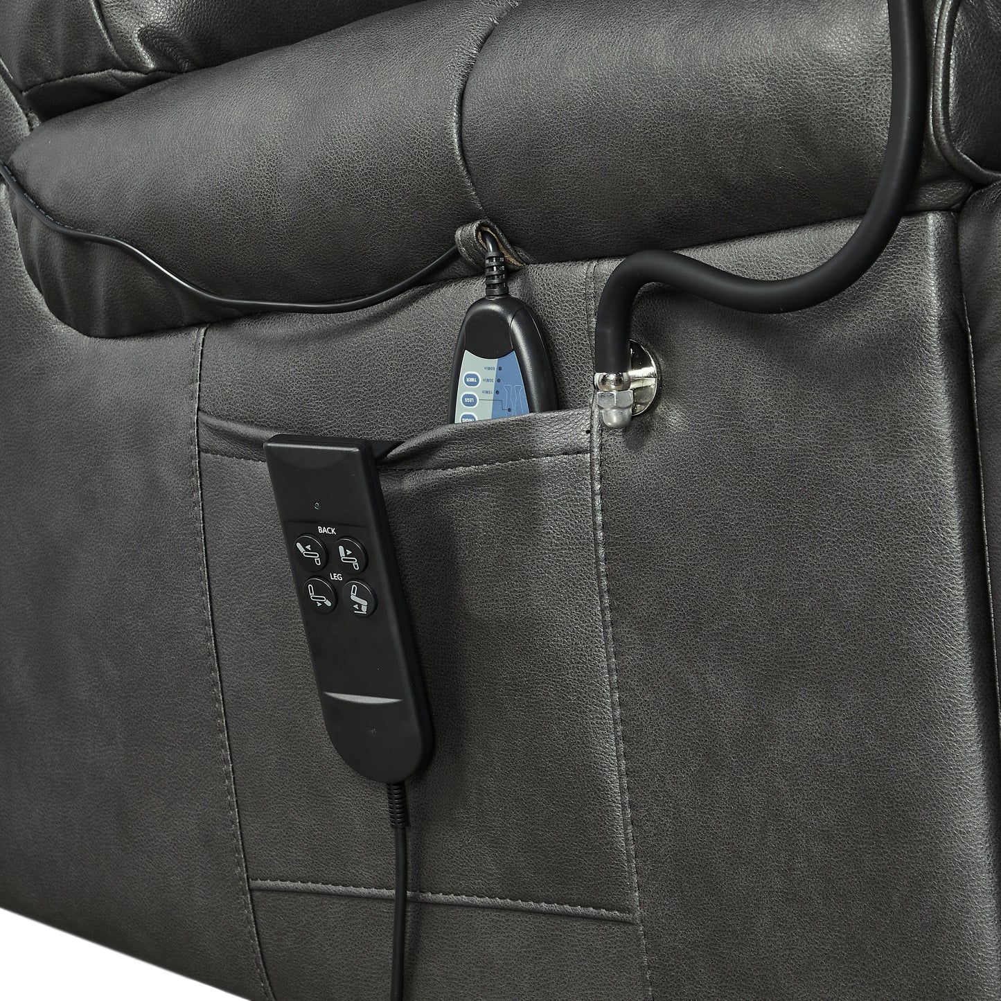 Power Lift Recliner Chair with Dual?OKIN Motors, Infinite Recline, Massage & Heat