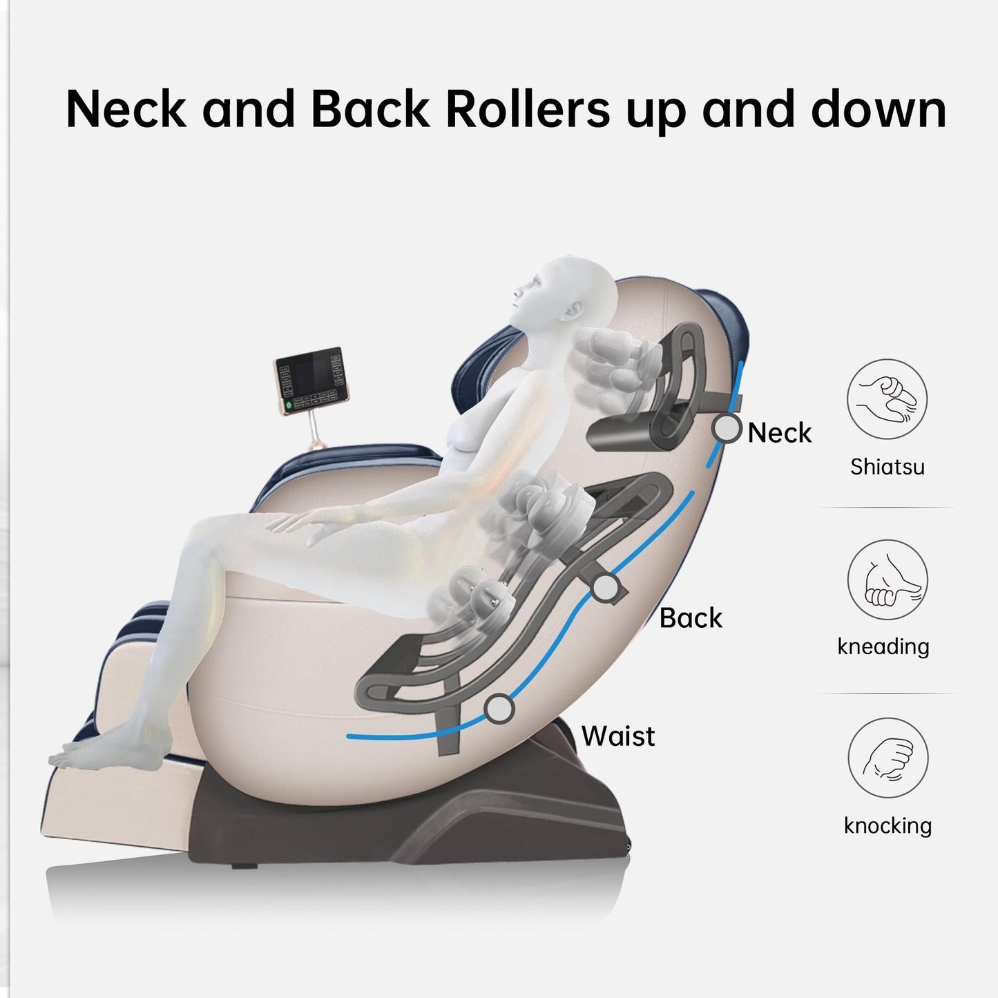 Ukuowu Favor-03 Plus ADV heated Full Body Massage Chair with LCD Screen,Dual-core S Track,APP Control, Zero Gravity Shiatsu