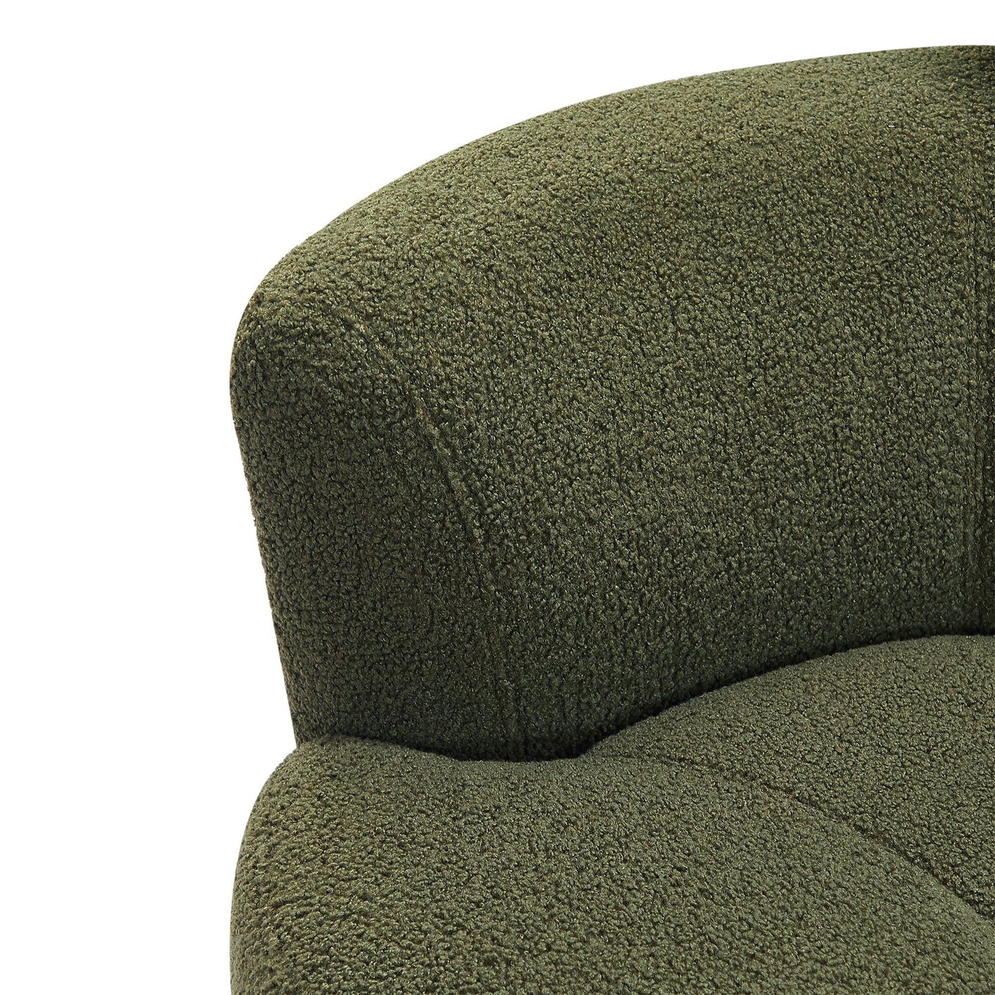 Roomfitters 360° Upholstered Swivel Barrel Accent Chair with Adjustable Headrest for Living Room