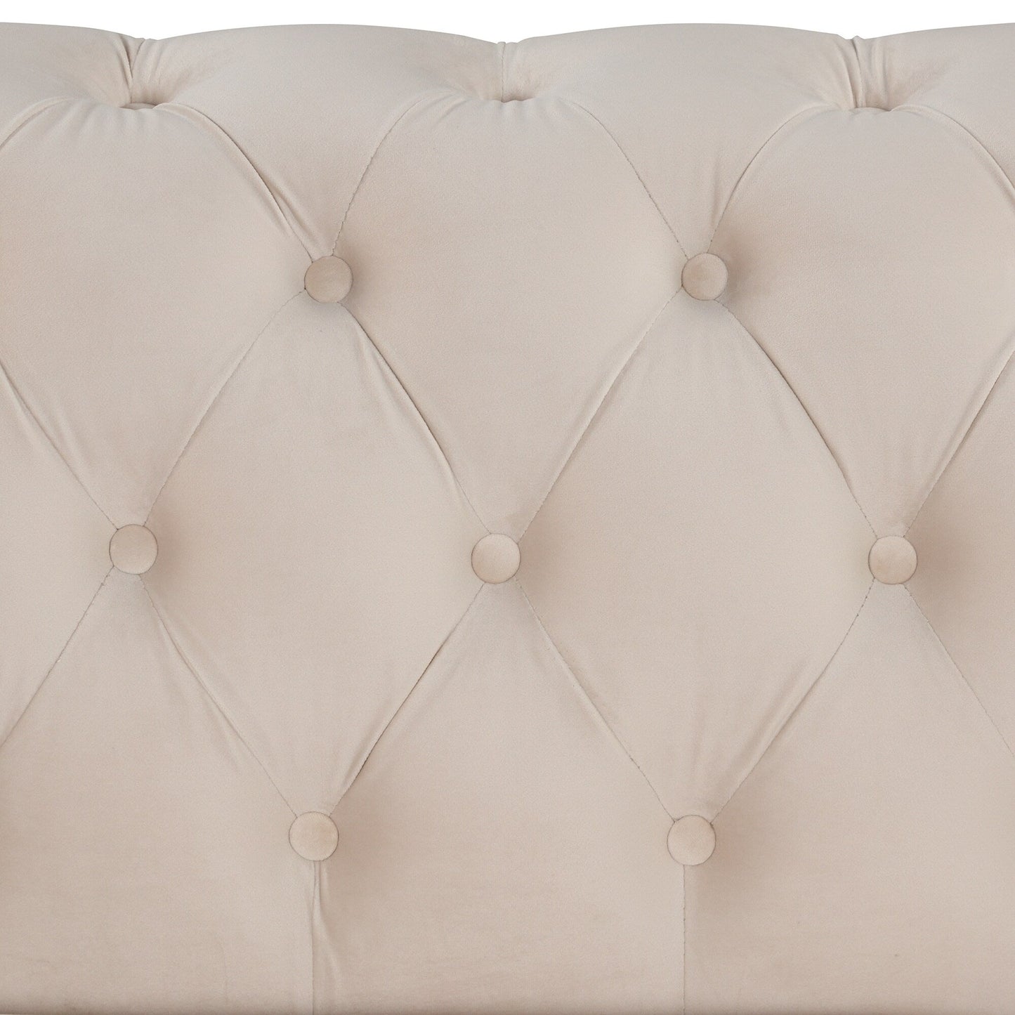 Roomfitters 41.5 Velvet Upholstered Accent Sofa Chair with Thick Removable Cushion Modern Single Couch