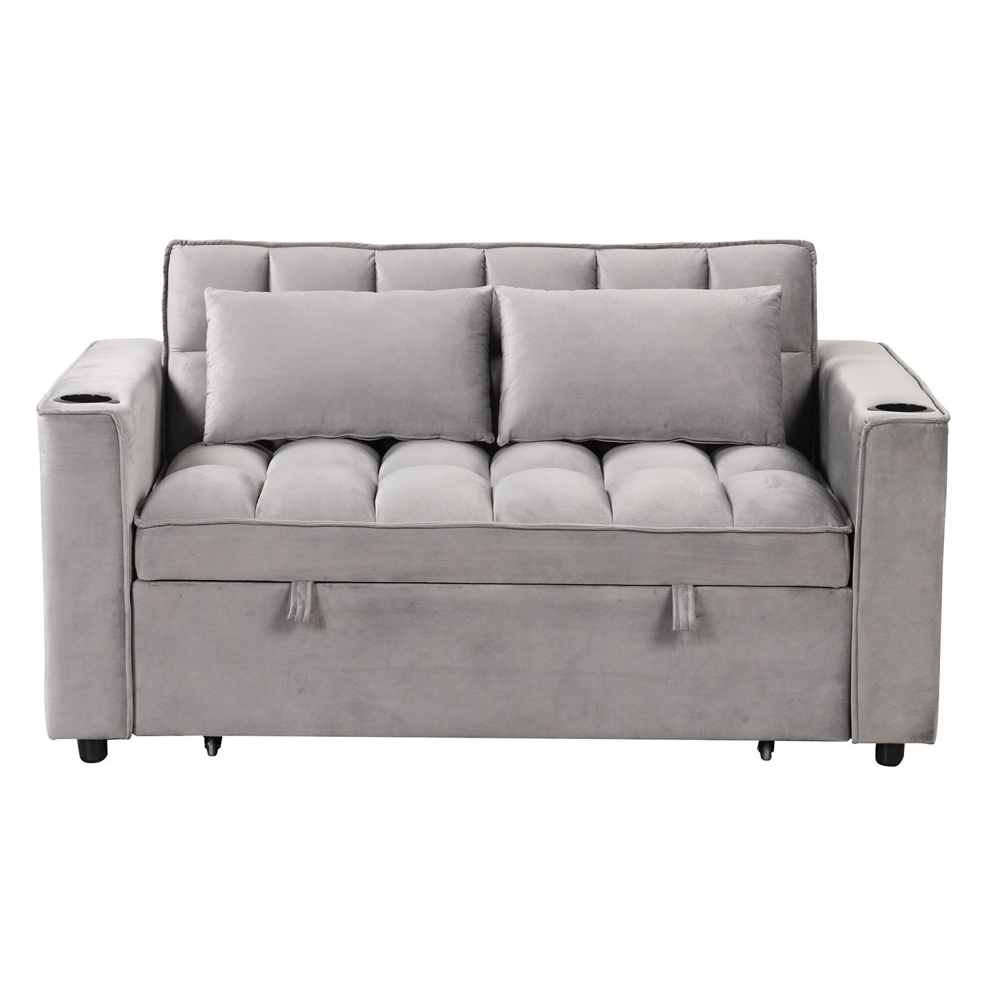 Roomfitters 58 4-1 Multi-functional Sofa Bed with Cup Holder and USB Port for Living Room or Apartments