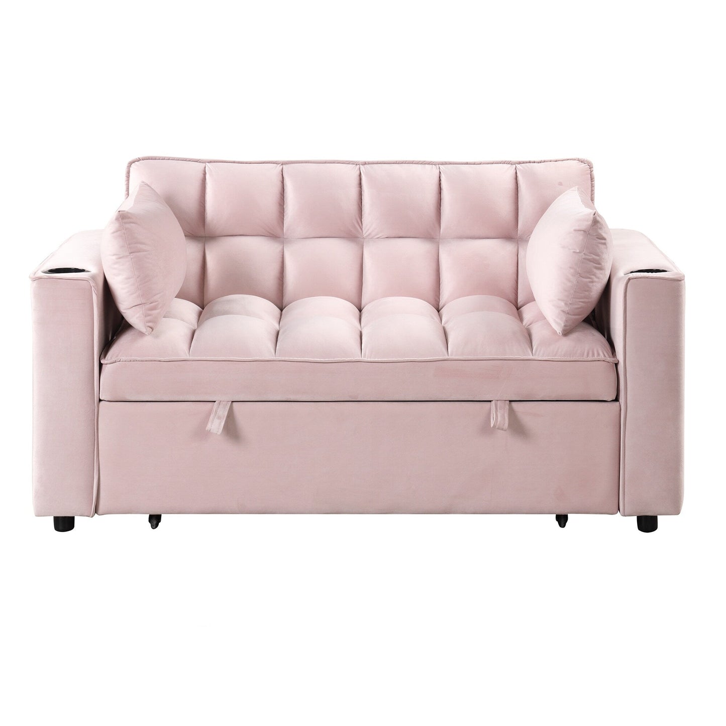 Roomfitters 58 4-1 Multi-functional Sofa Bed with Cup Holder and USB Port for Living Room or Apartments