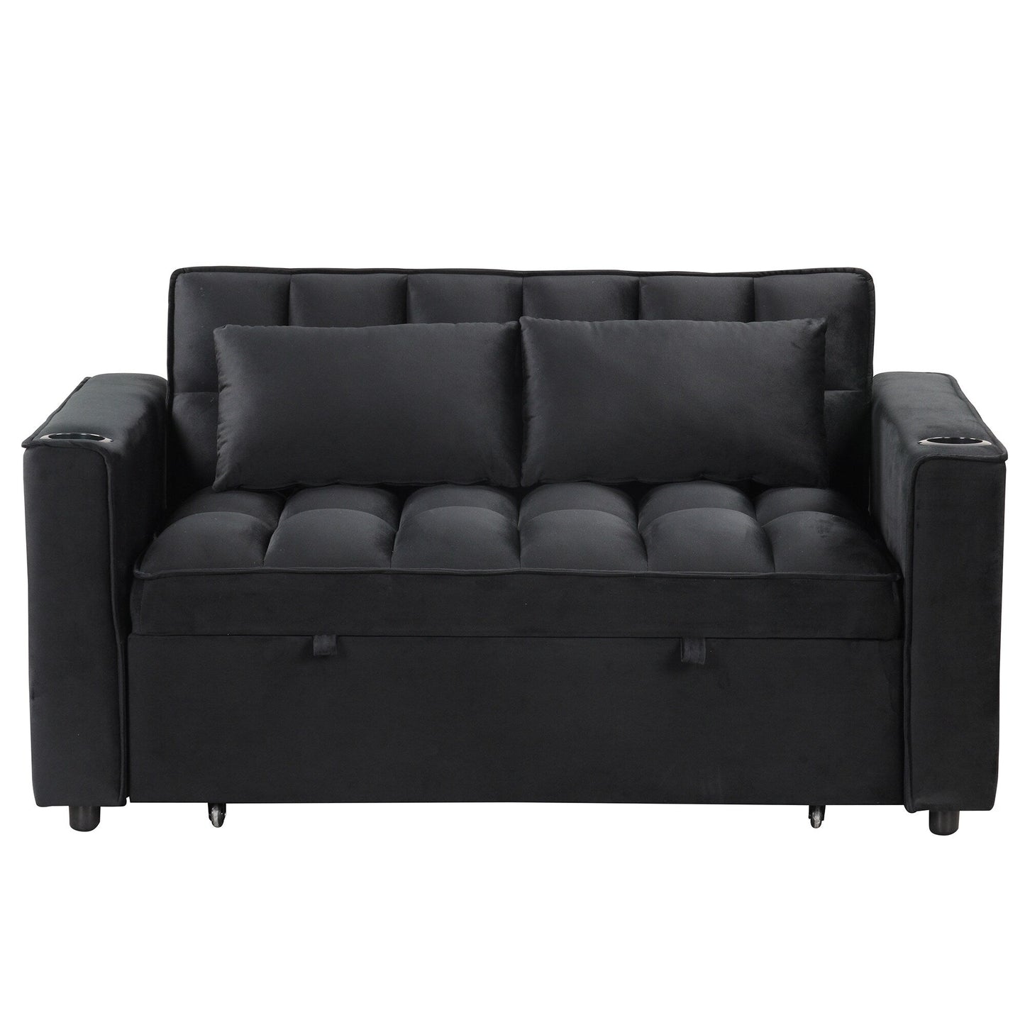 Roomfitters 58 4-1 Multi-functional Sofa Bed with Cup Holder and USB Port for Living Room or Apartments