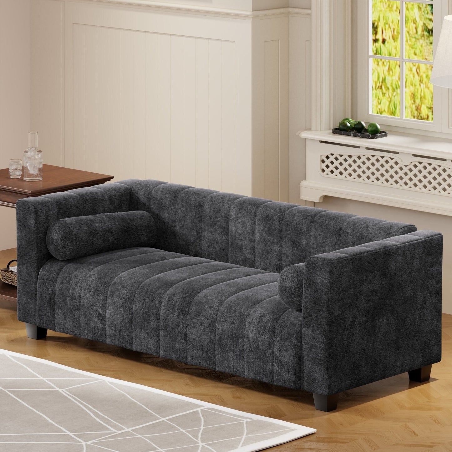 Roomfitters 78.7'' Upholstered Sofa for Living Room, Bedroom, Salon, Simplified Style
