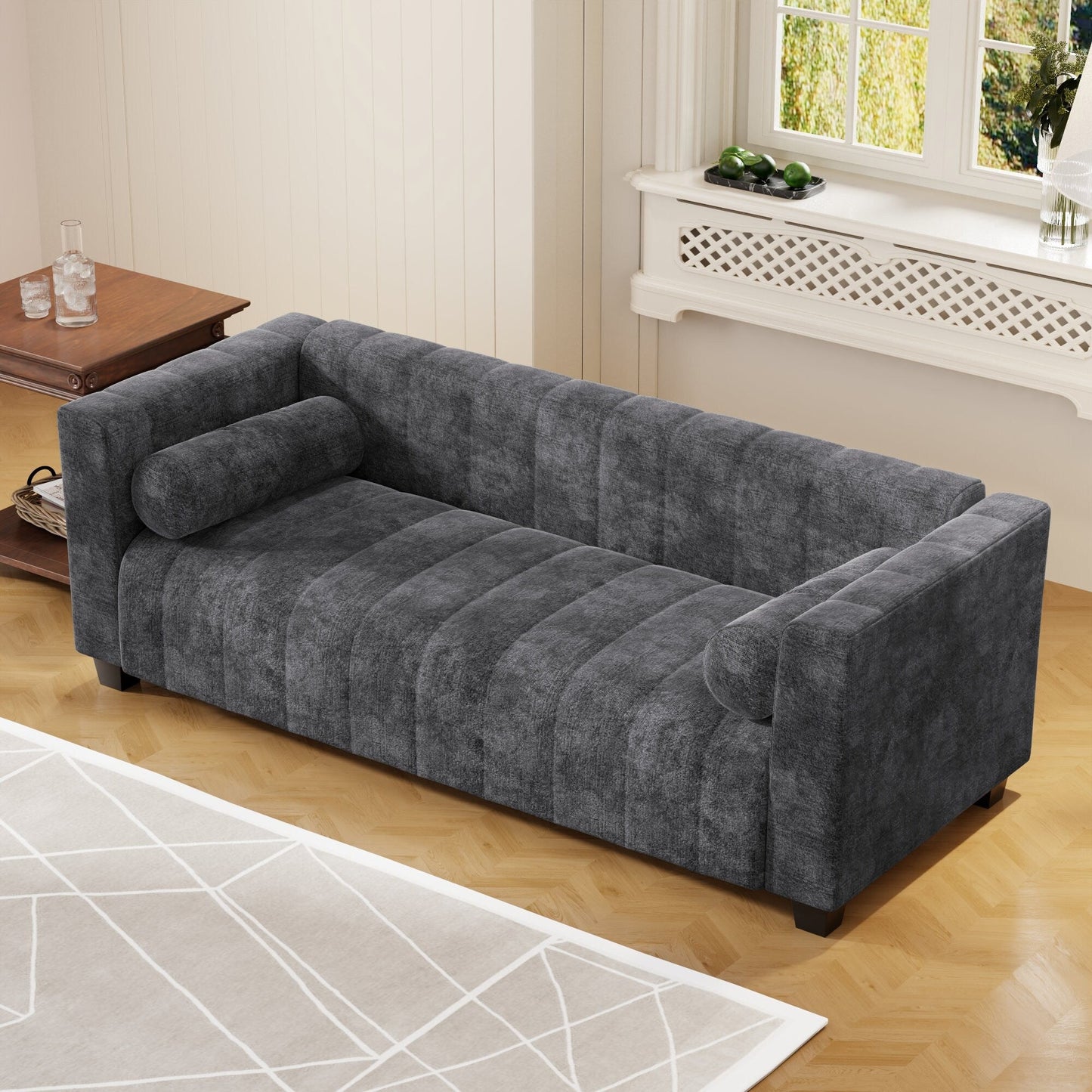 Roomfitters 78.7'' Upholstered Sofa for Living Room, Bedroom, Salon, Simplified Style