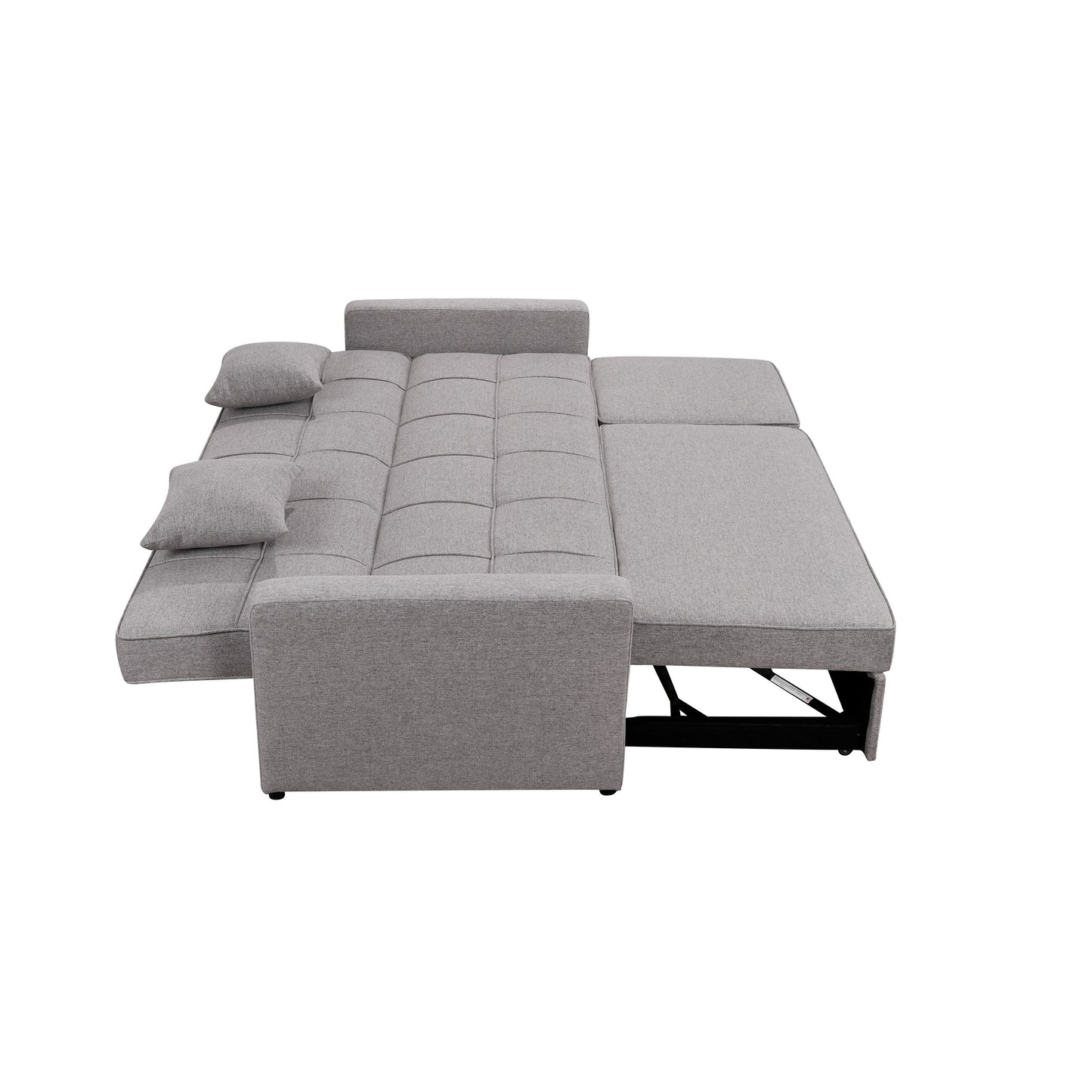Roomfitters 83 Oversized Upholstered Sofa Bed with Pull-Out Couch Bed & Adjustable Backrest, 3-Seater Convertible Sleeper Sofa