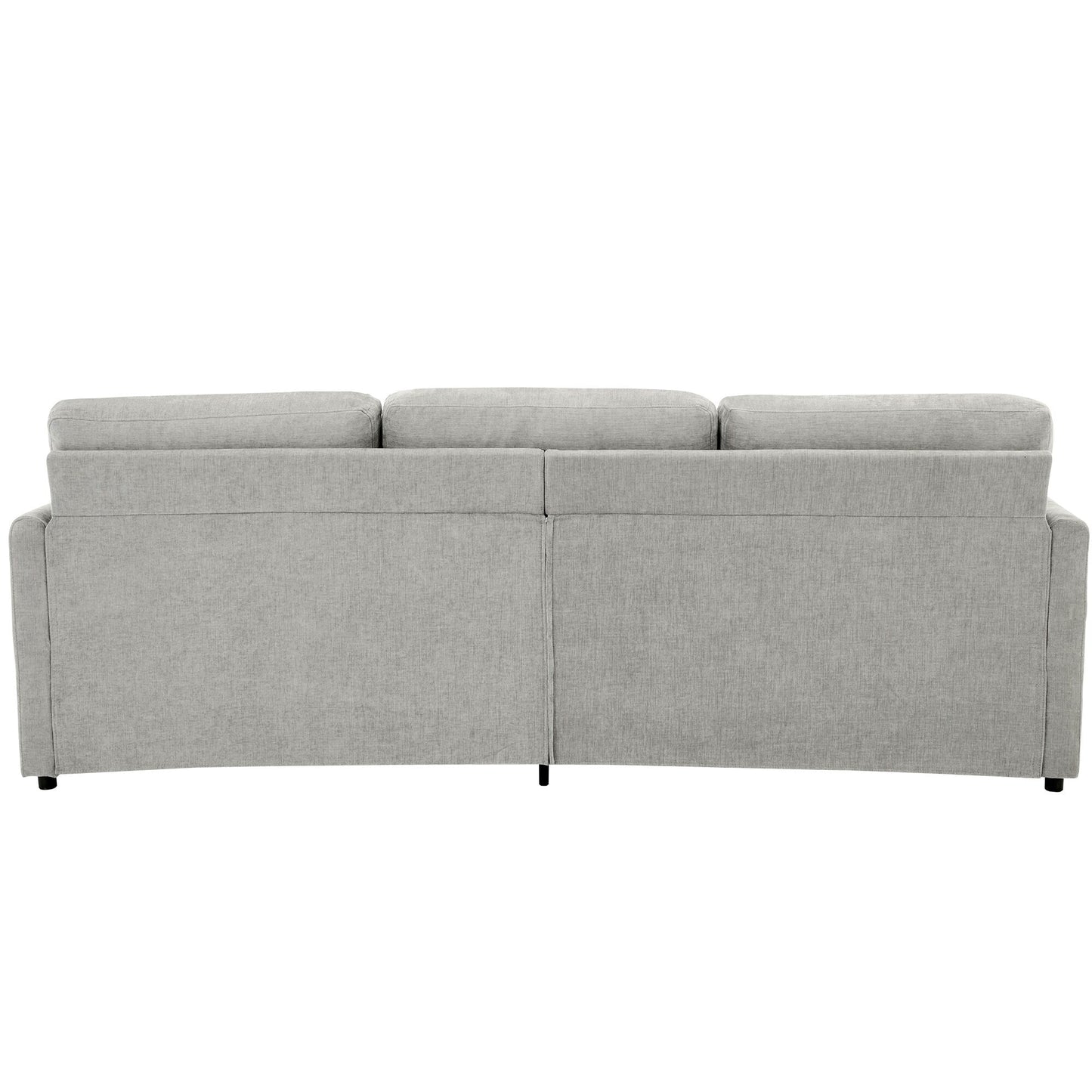 Roomfitters 89 Oversized Upholstered 3-Seater Cloud Sofa with Dual Plush Cushions