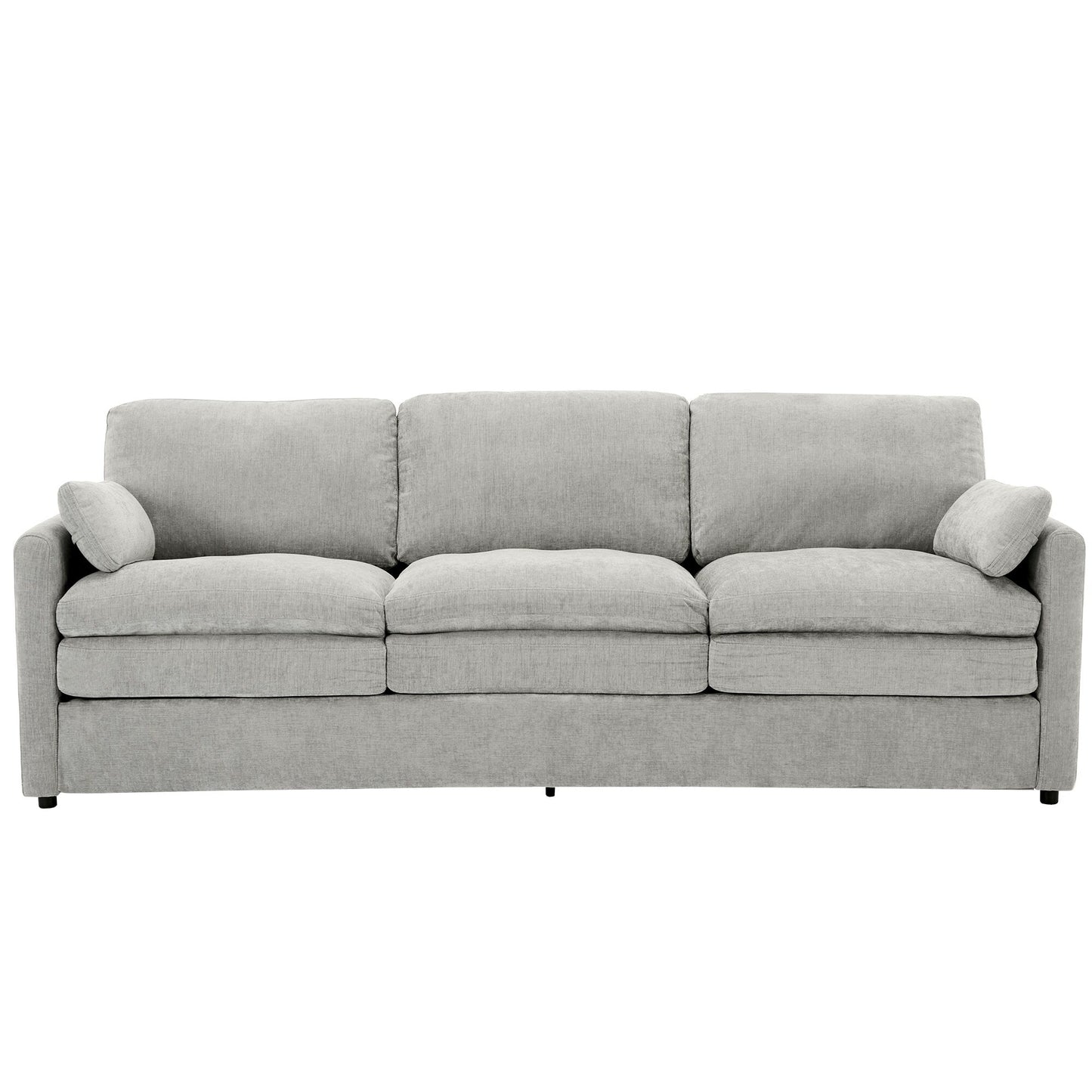 Roomfitters 89 Oversized Upholstered 3-Seater Cloud Sofa with Dual Plush Cushions