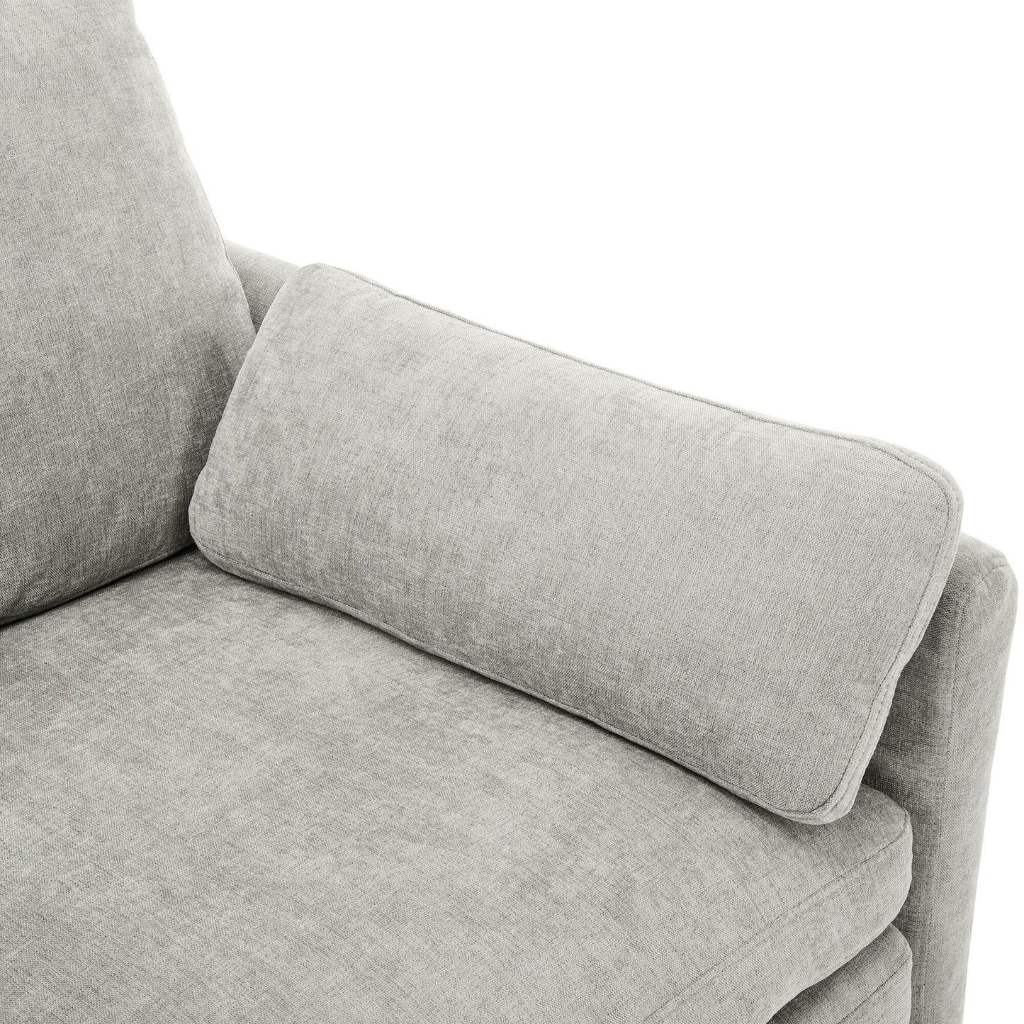 Roomfitters 89 Oversized Upholstered 3-Seater Cloud Sofa with Dual Plush Cushions
