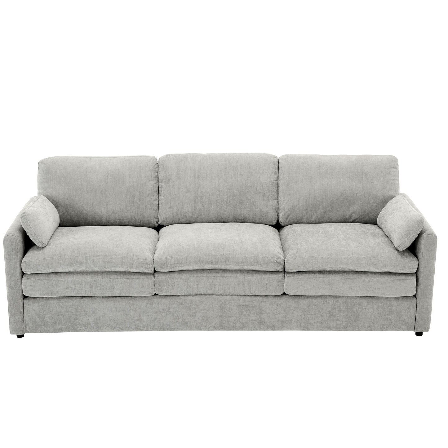 Roomfitters 89 Oversized Upholstered 3-Seater Cloud Sofa with Dual Plush Cushions