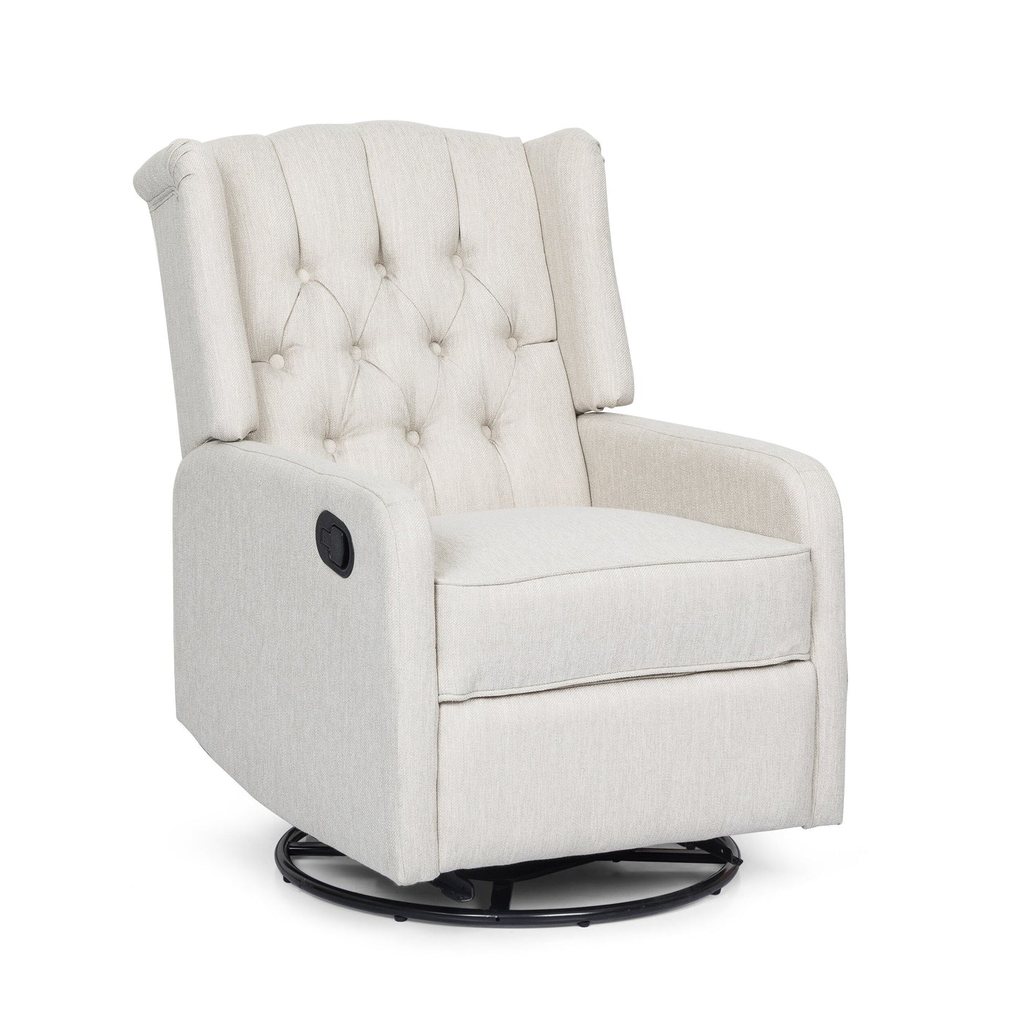 Roomfitters Classic Design, Manual Recliner Chair with 360-Degree Swivel, Relaxing Lounge Chair for Living Room