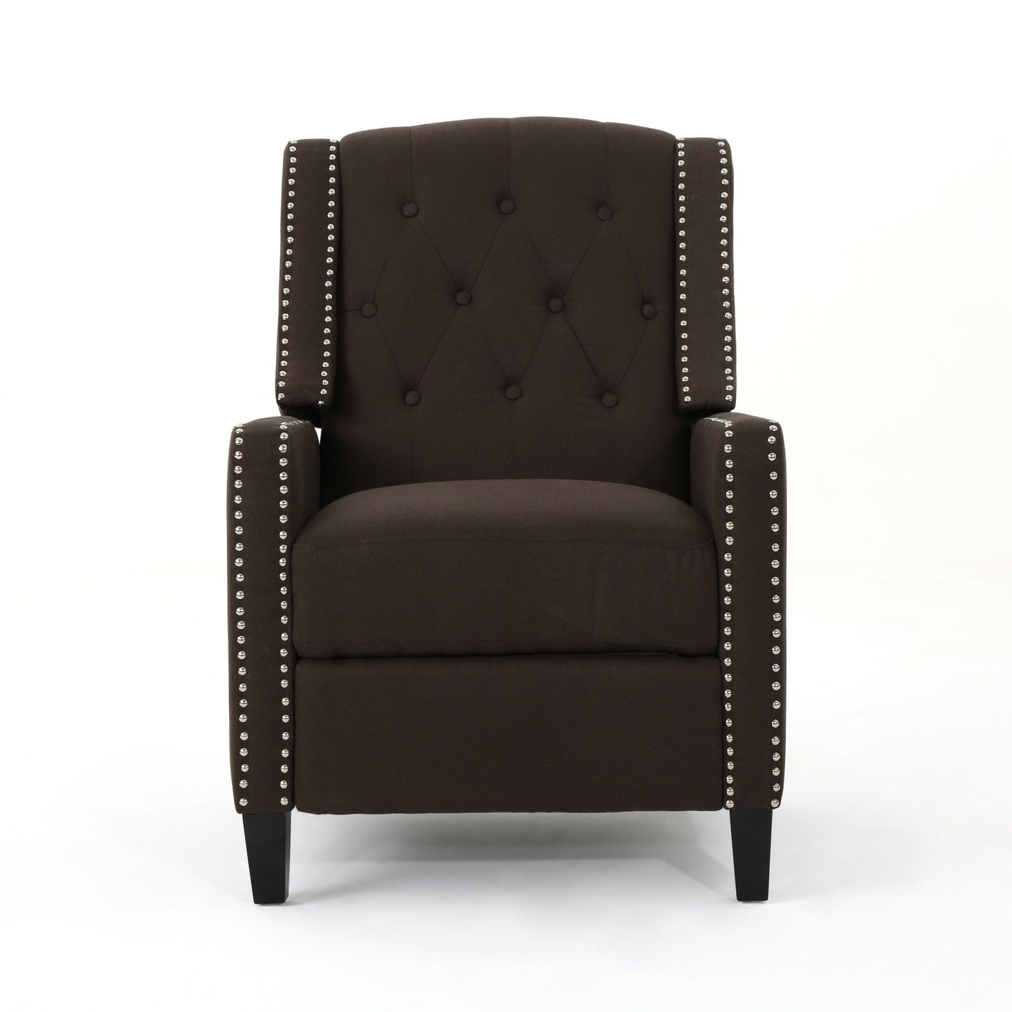 Roomfitters Classic Fabric Push Back Chair, Elegant Recliner for Living Room, Bedroom