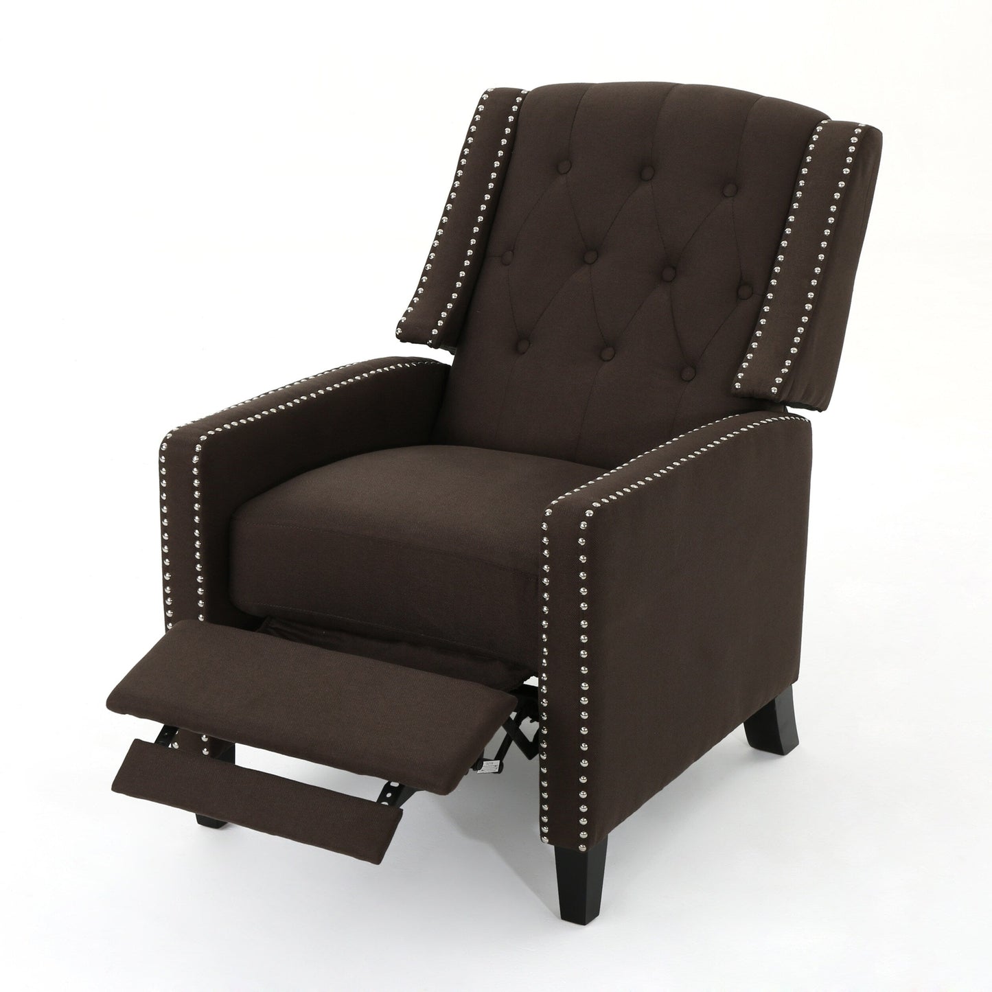 Roomfitters Classic Fabric Push Back Chair, Elegant Recliner for Living Room, Bedroom