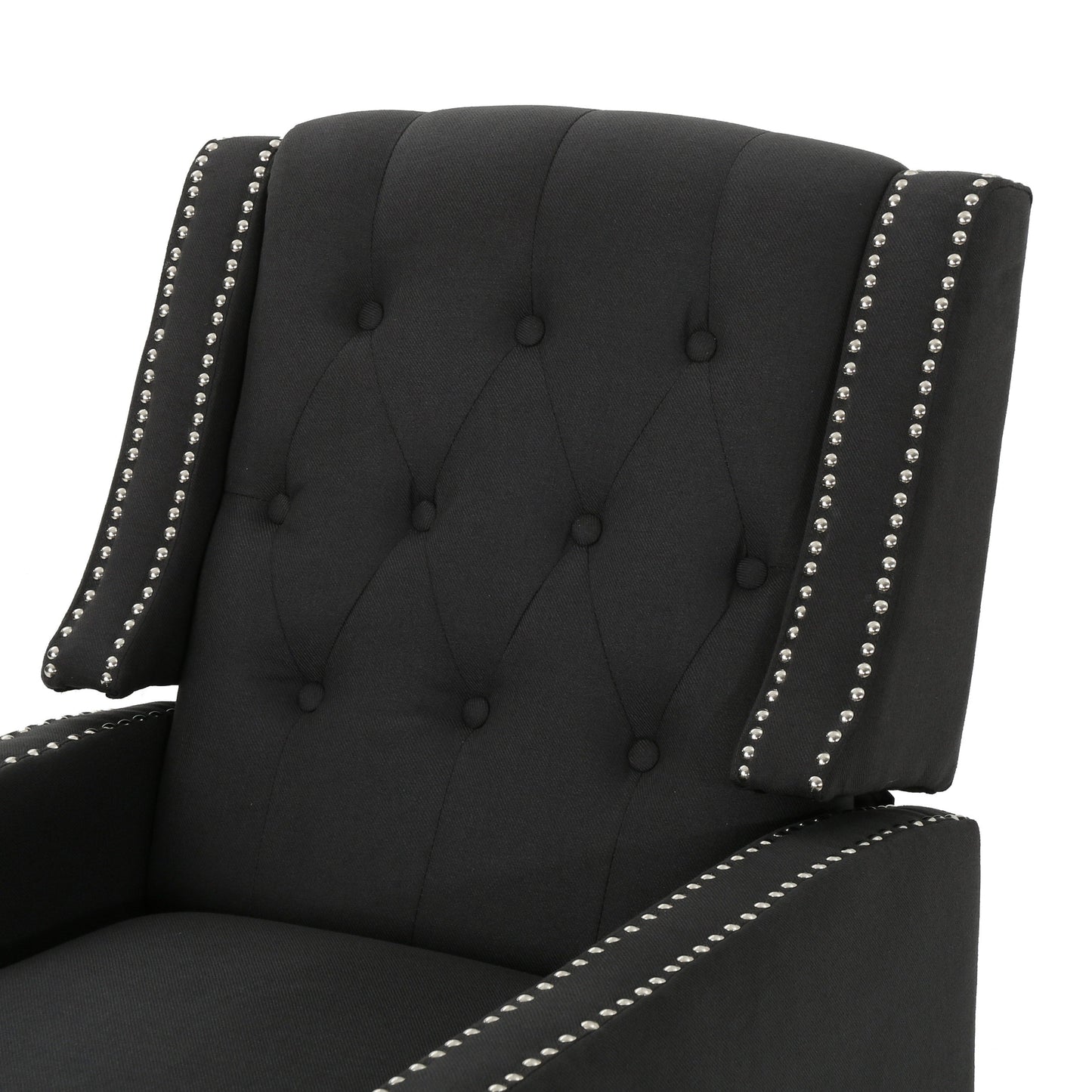 Roomfitters Classic Fabric Push Back Chair, Elegant Recliner for Living Room, Bedroom