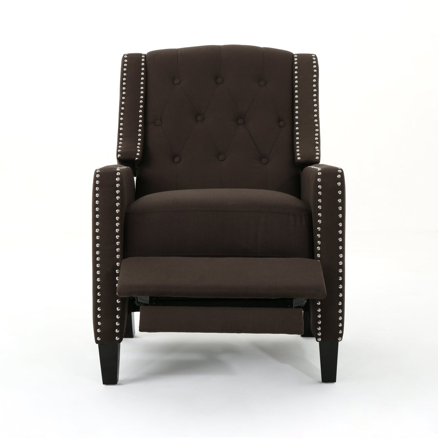 Roomfitters Classic Fabric Push Back Chair, Elegant Recliner for Living Room, Bedroom