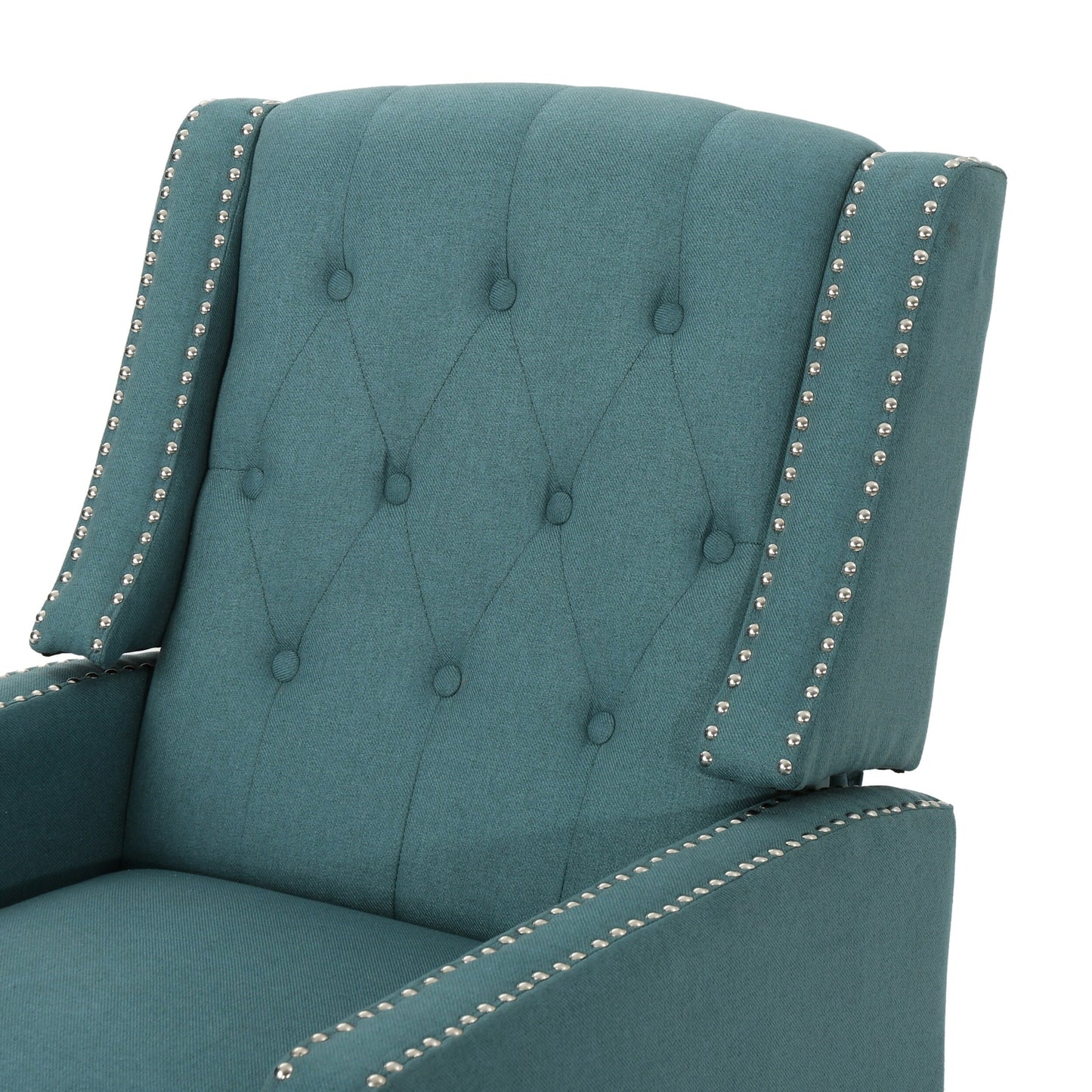 Roomfitters Classic Fabric Push Back Chair, Elegant Recliner for Living Room, Bedroom