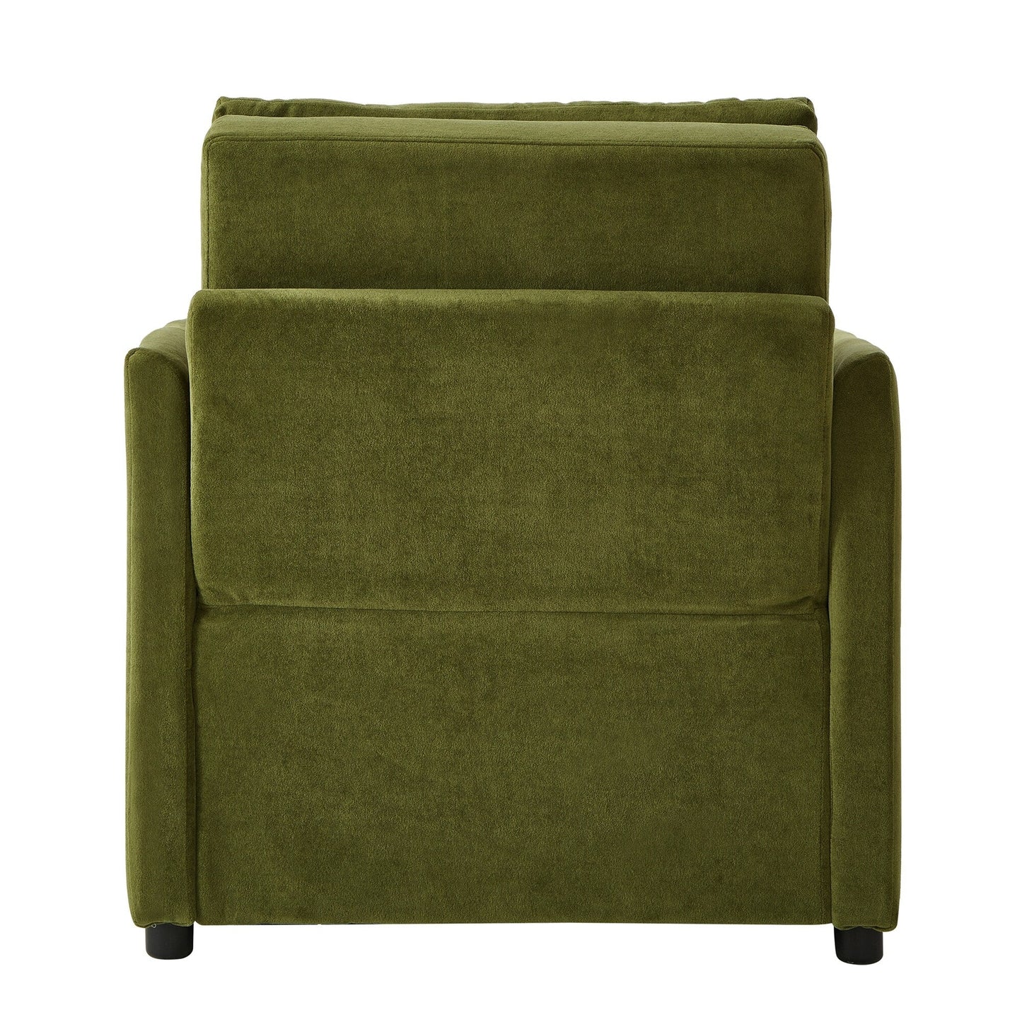 Roomfitters Convertible Sleeper Sofa with Pull-Out Bed 5-Position Adjustable Backrest Side Pockets & Storage Basket