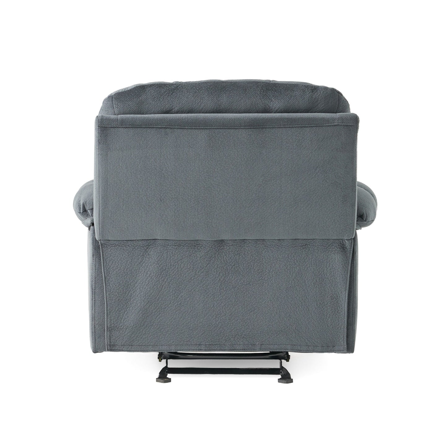 Roomfitters Luxurious Manual Recliner Chair in Chocolate with Skin-Friendly Fabric and Dual Cup Holders