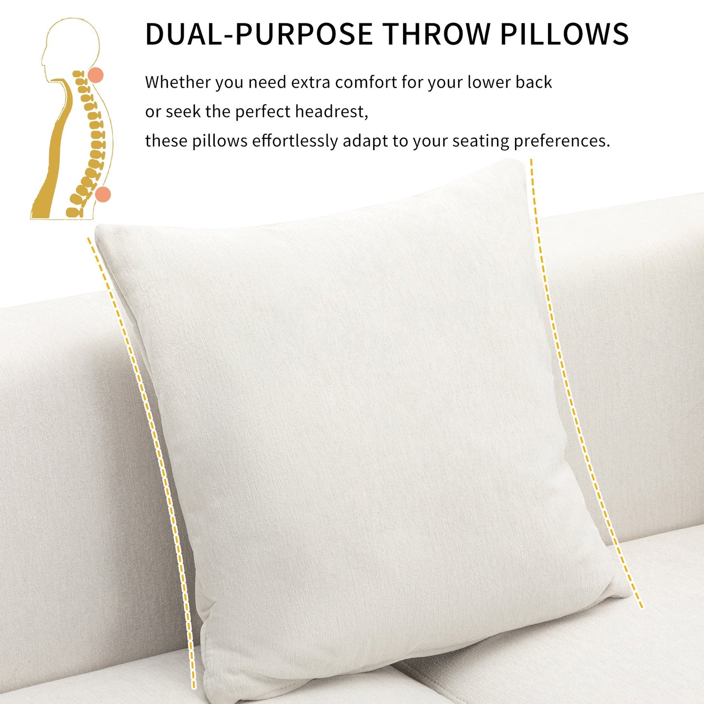 Roomfitters Luxury Modern Style Upholstery Sofa for Living Room, Elegant and Comfortable Design, Perfect for Any Living Space