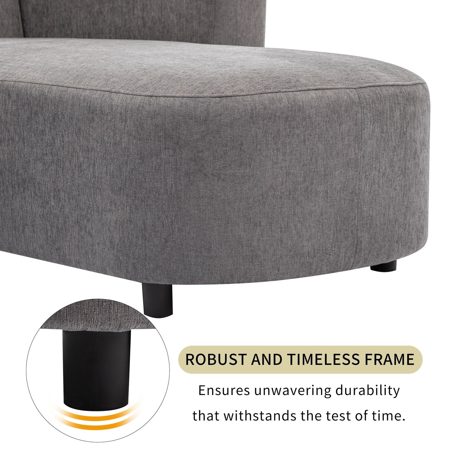 Roomfitters Luxury Modern Style Upholstery Sofa for Living Room, Elegant and Comfortable Design, Perfect for Any Living Space