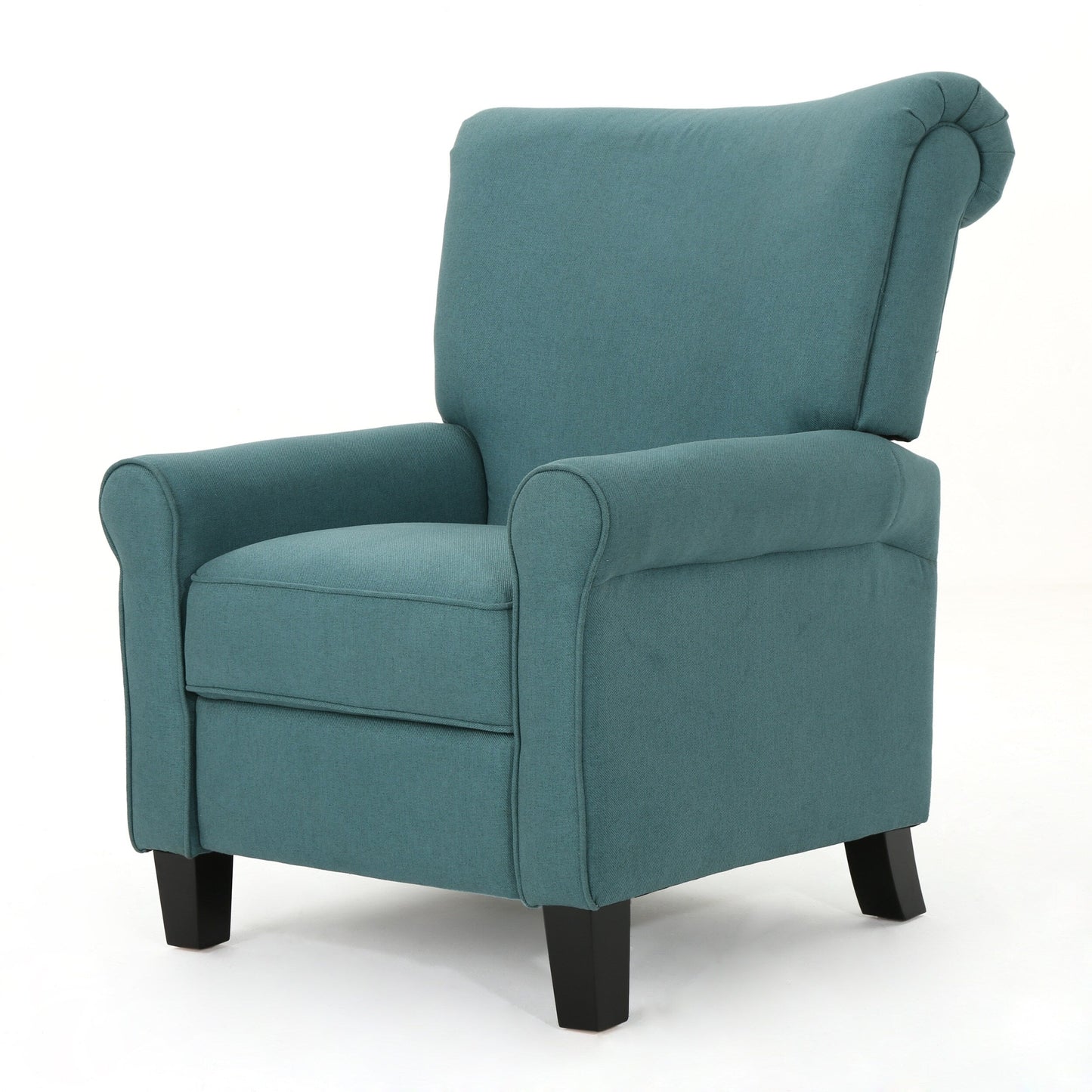 Roomfitters Manual Standard Recliner, Comfortable Lounge Chair for Living Room, Bedroom, Teal