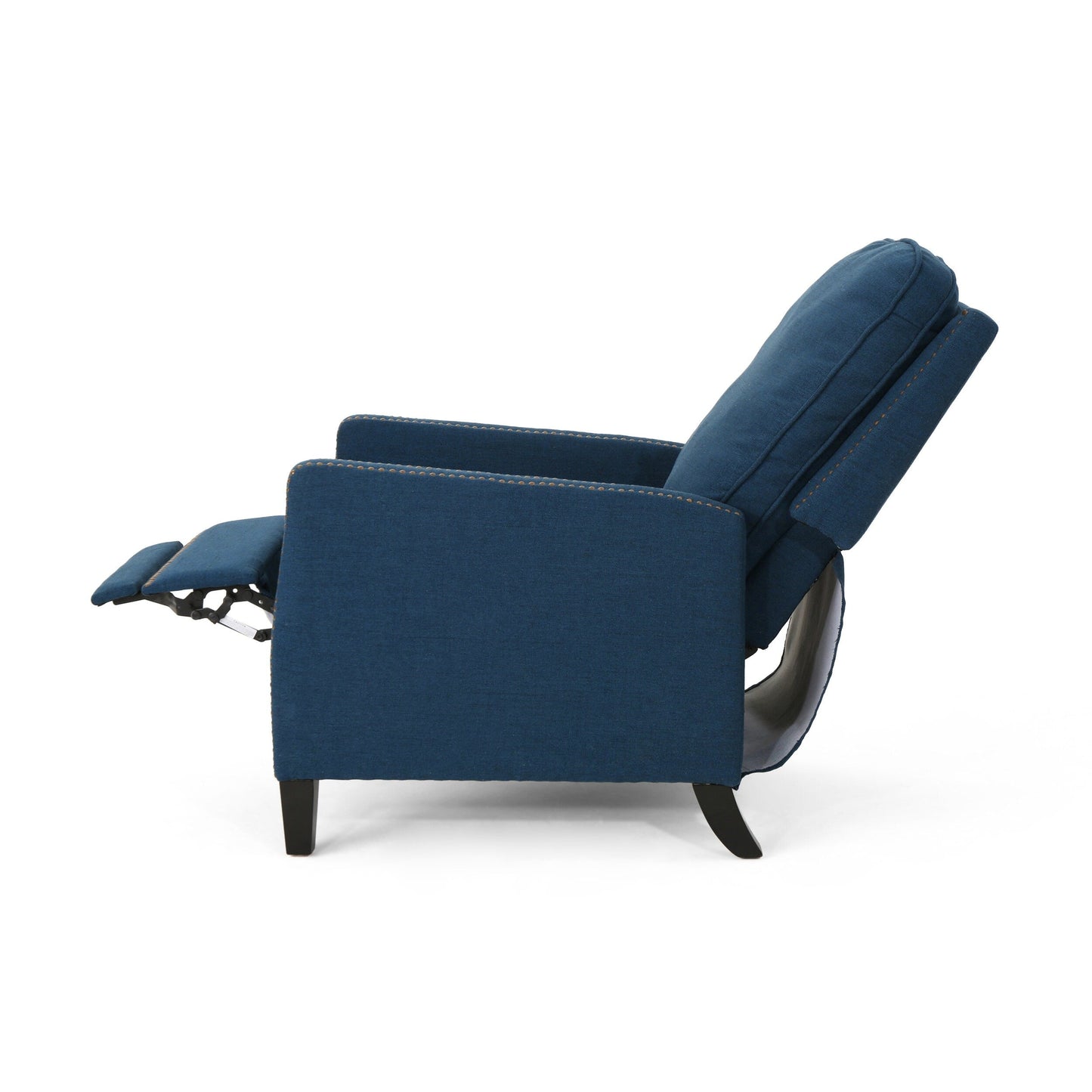 Roomfitters Manual Standard Recliner, Compact Recliner for Living Room, Bedroom, Navy Blue