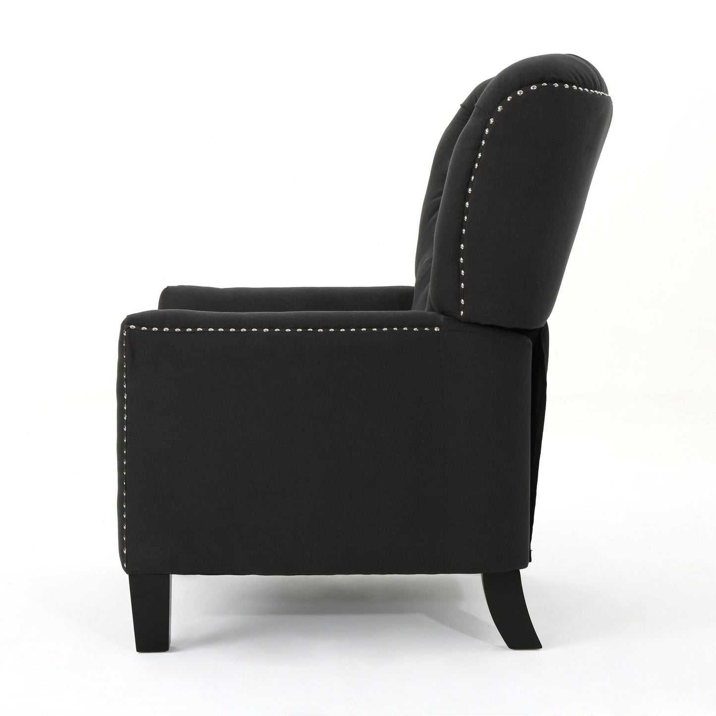 Roomfitters Modern Fabric Push Back Recliner, Comfortable Lounge Chair for Living Room, Bedroom
