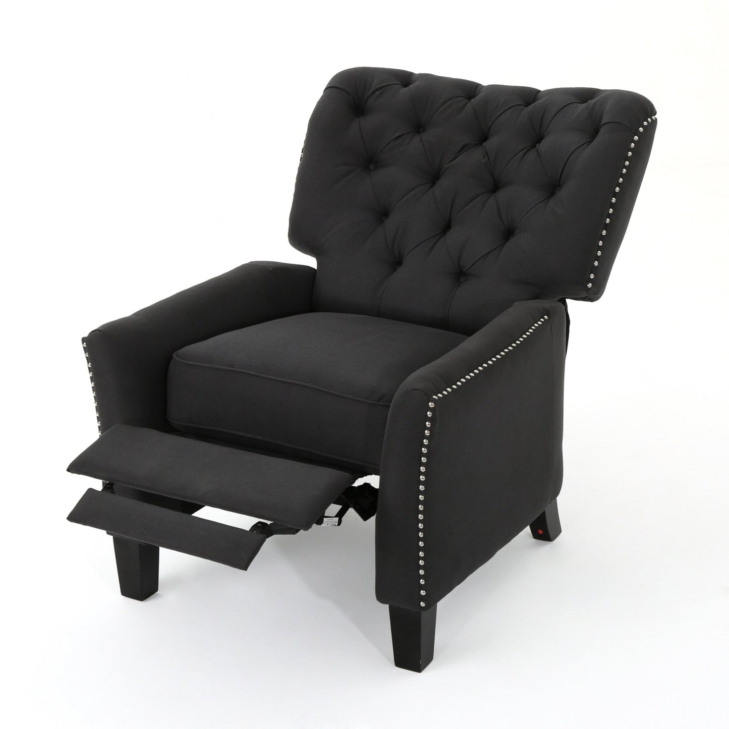 Roomfitters Modern Fabric Push Back Recliner, Comfortable Lounge Chair for Living Room, Bedroom