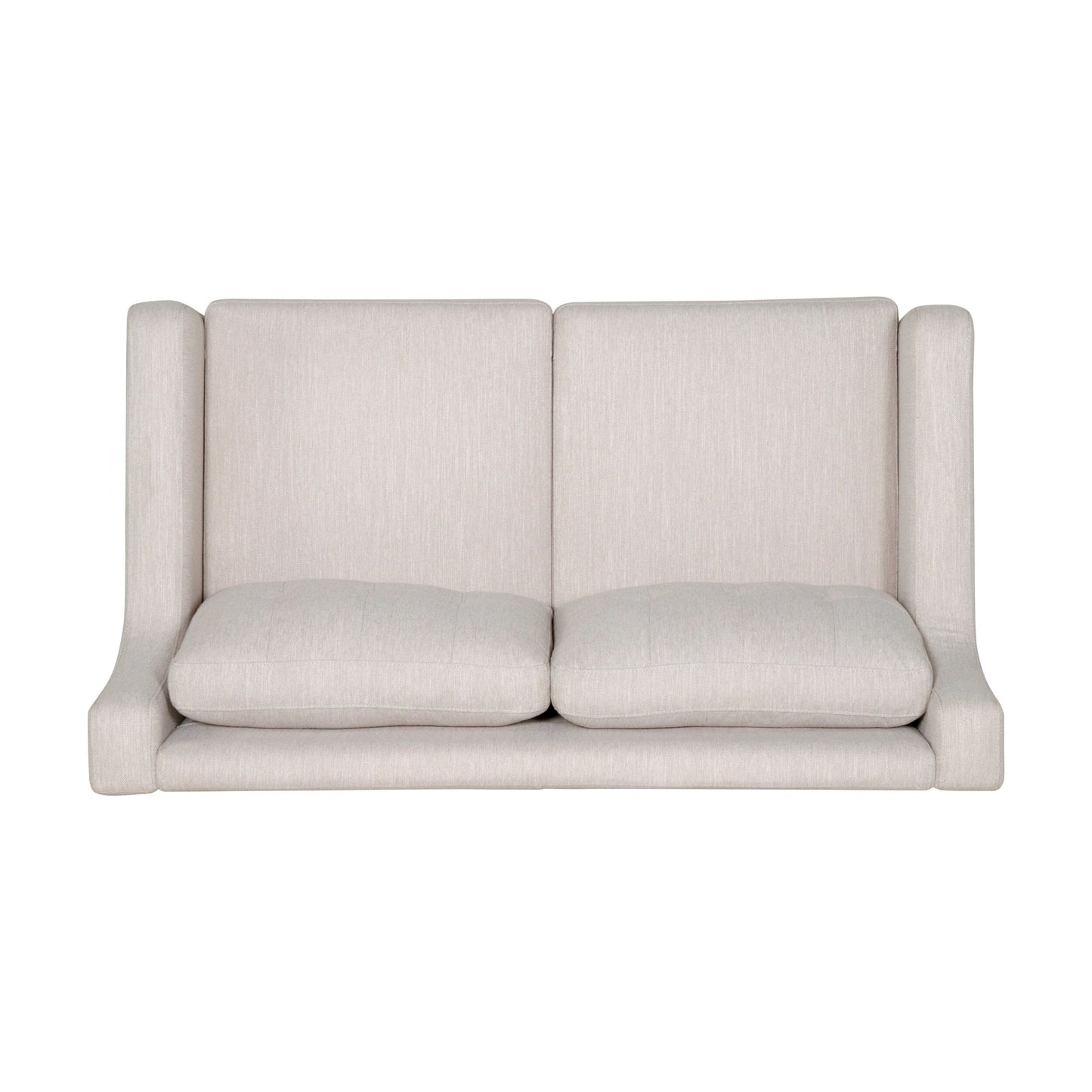 Roomfitters Modern Upholstered Sofa, Button-Tufted Couch with Curved Armrests and Comfortable Cushions