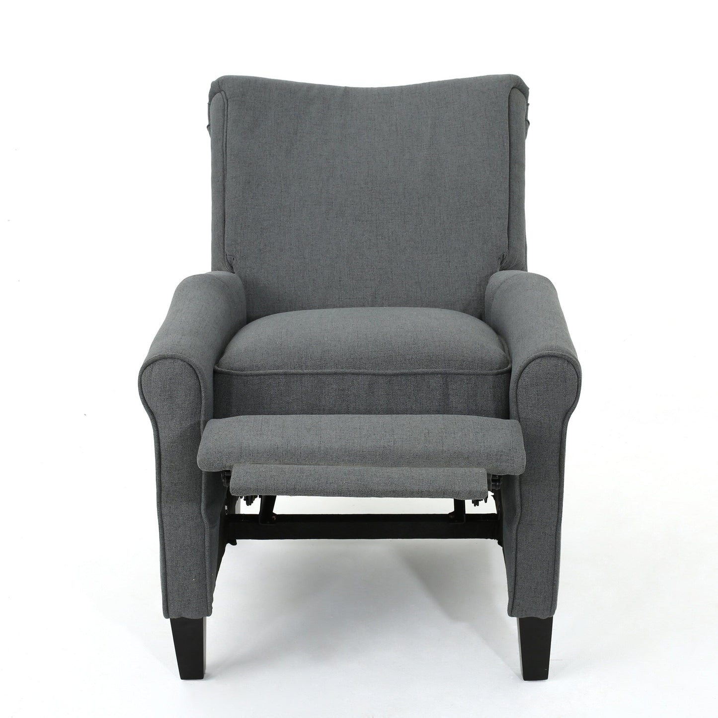 Roomfitters Push Back Recliner Chair with Rolled Arms and Padded Seat for Living Room or Study