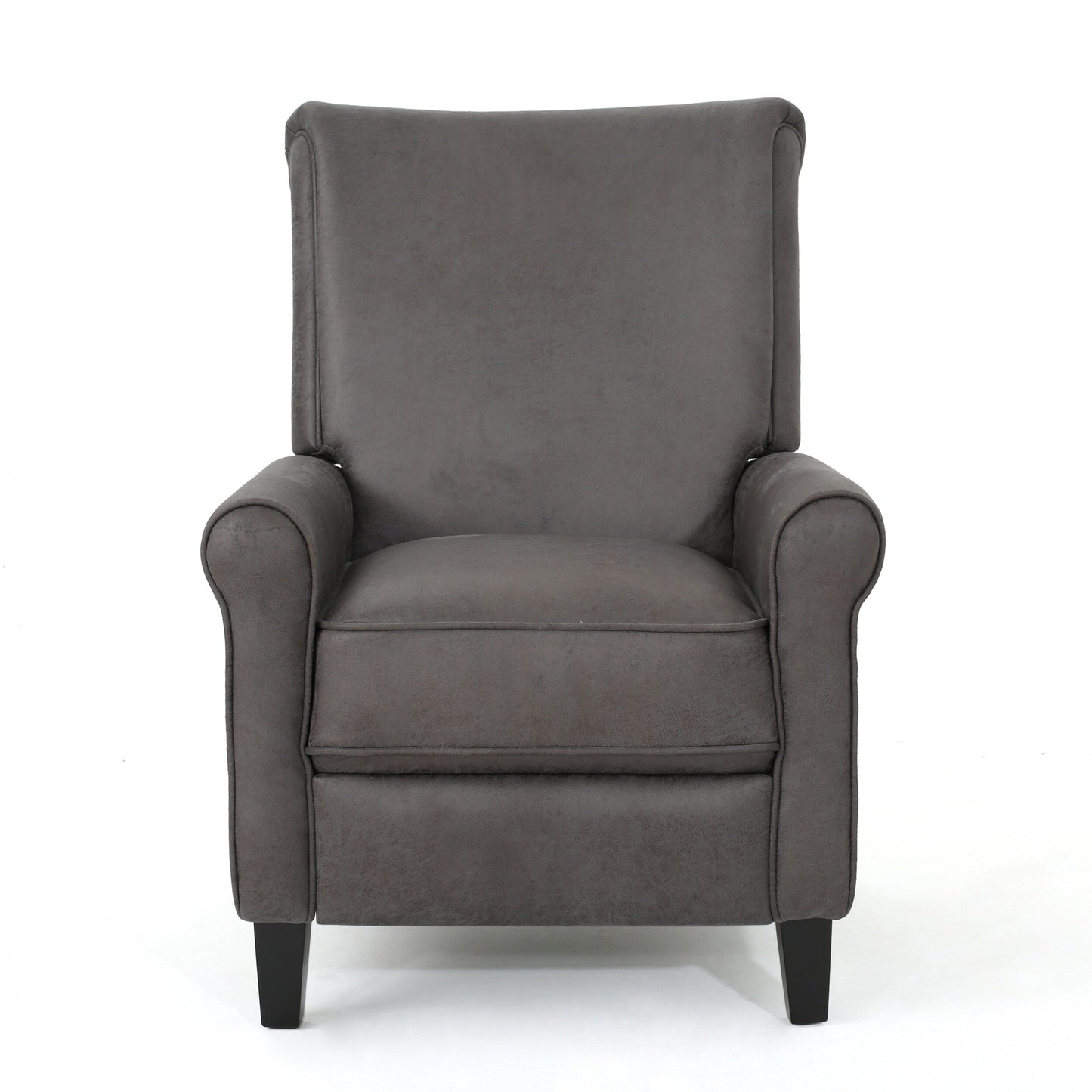 Roomfitters Push Back Recliner Chair with Rolled Arms and Padded Seat for Living Room or Study