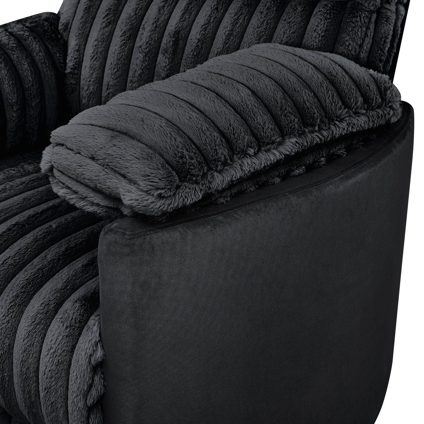 Roundhill Furniture Bocaton Wide Wale Corduroy Upholstery Manual Recliner