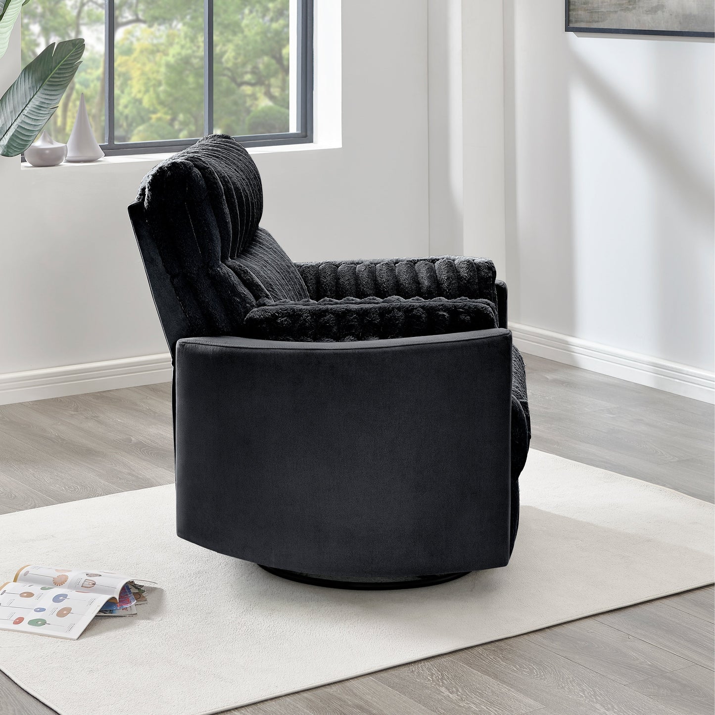 Roundhill Furniture Bocaton Wide Wale Corduroy Upholstery Manual Recliner