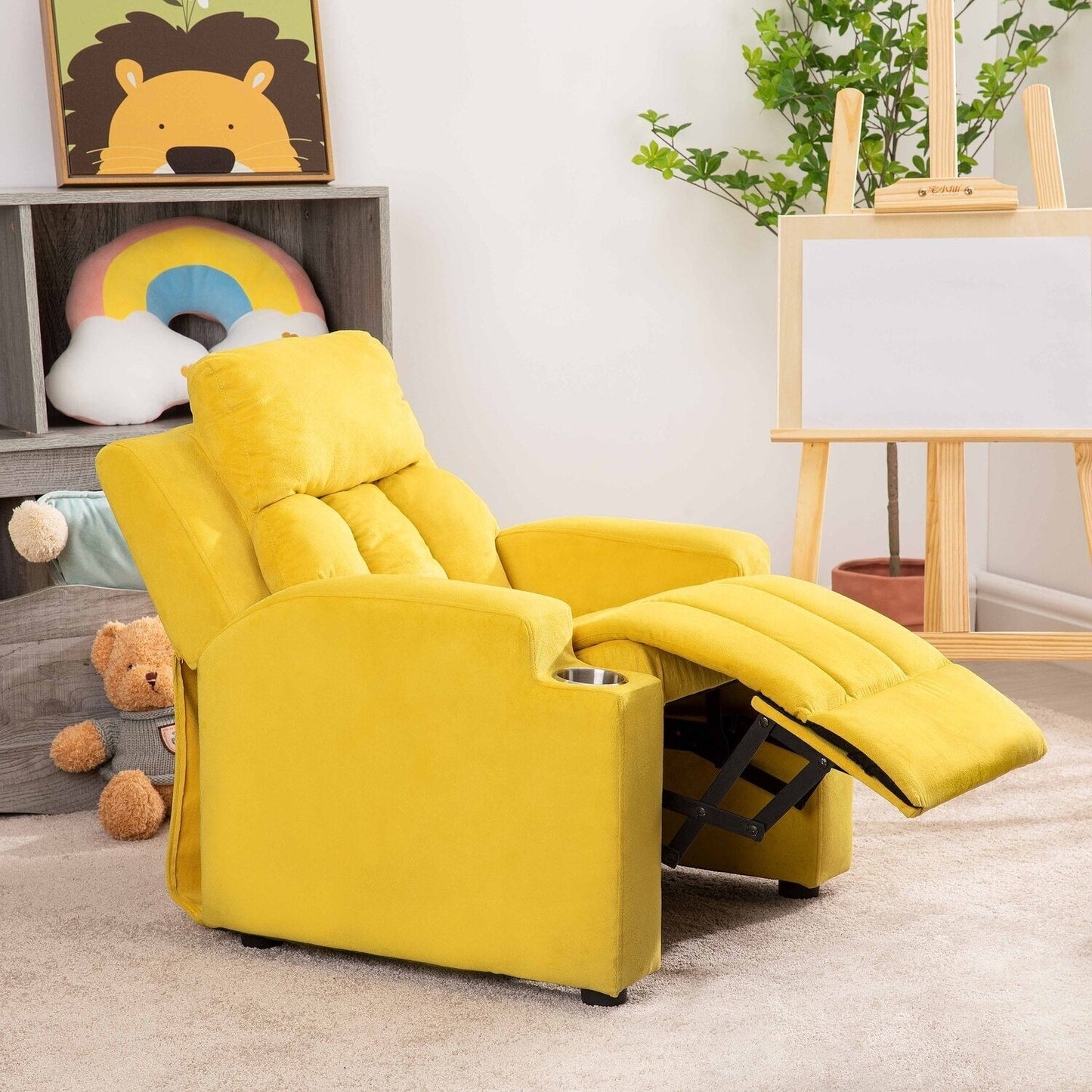 Magic Seats for Superheroes Princesses, Super Deluxe Kids Recliner with Footrest, Headrest, 2 Cup Holders