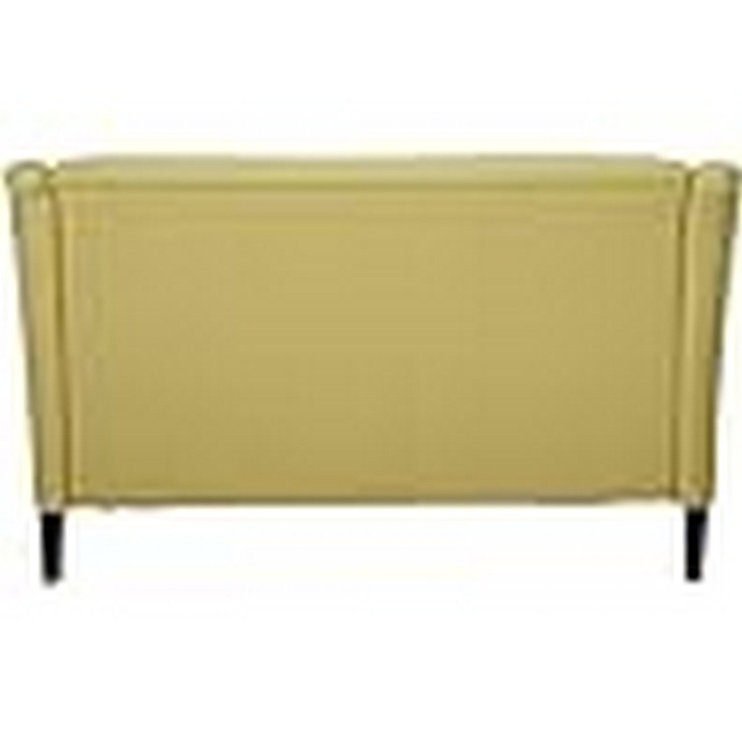 Sofa, Flared Armrests, 62 Inch 2 Seater, Light Green, Solid Wood