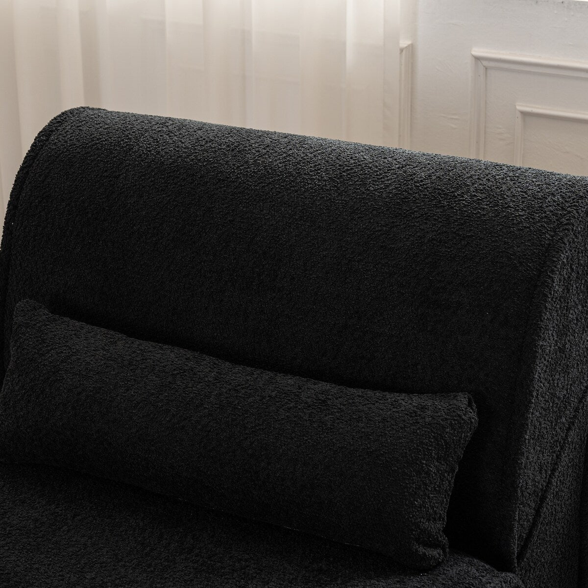 Soft Pellet Velvet Recliner, Comfortable Lounge Chair with Waist Pack Padding, Ideal for Living Room, Bedroom or Office