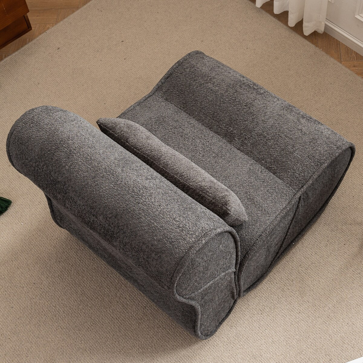 Soft Pellet Velvet Recliner, Comfortable Lounge Chair with Waist Pack Padding, Ideal for Living Room, Bedroom or Office