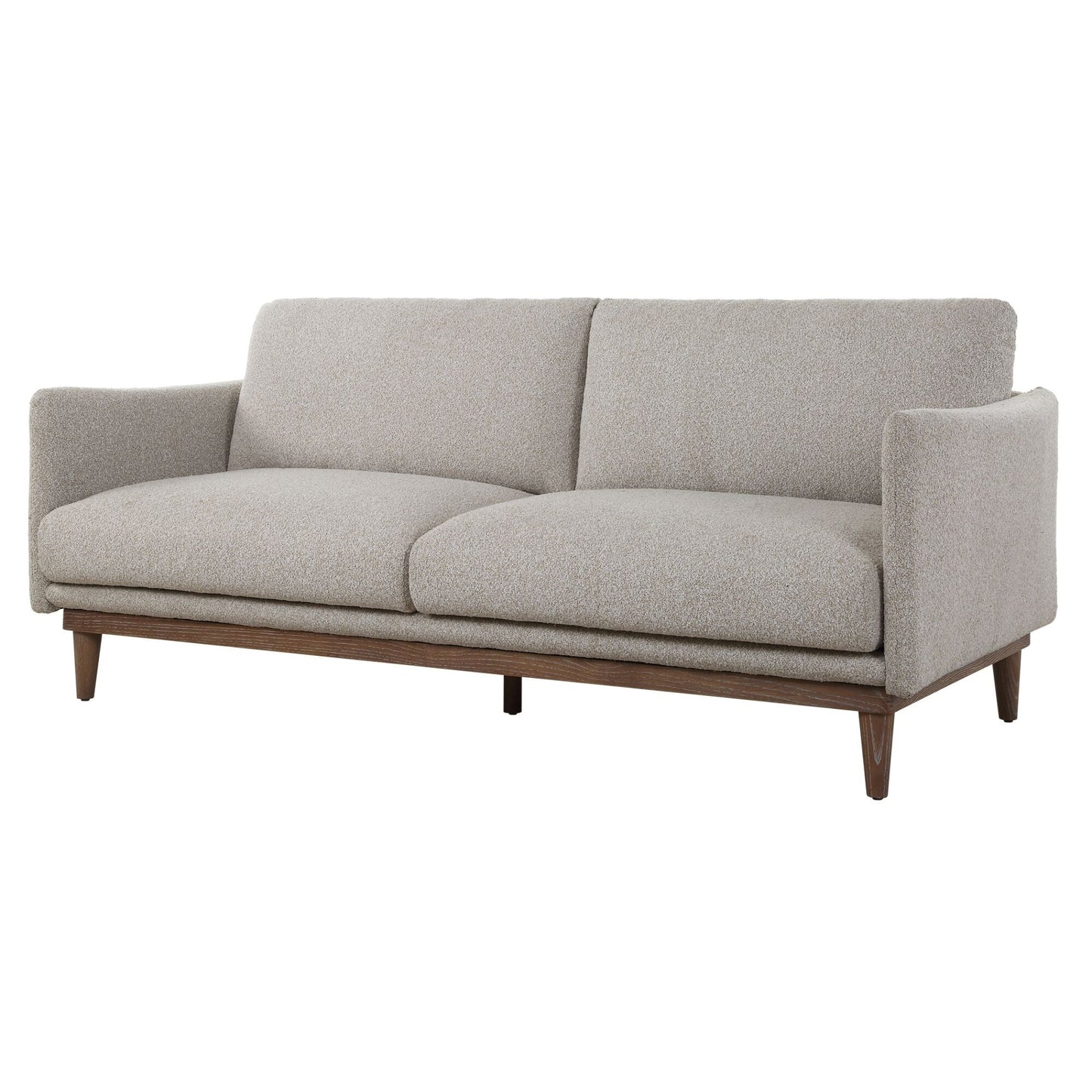 Solid Loveseat Sofa - 83 - Sand Gray