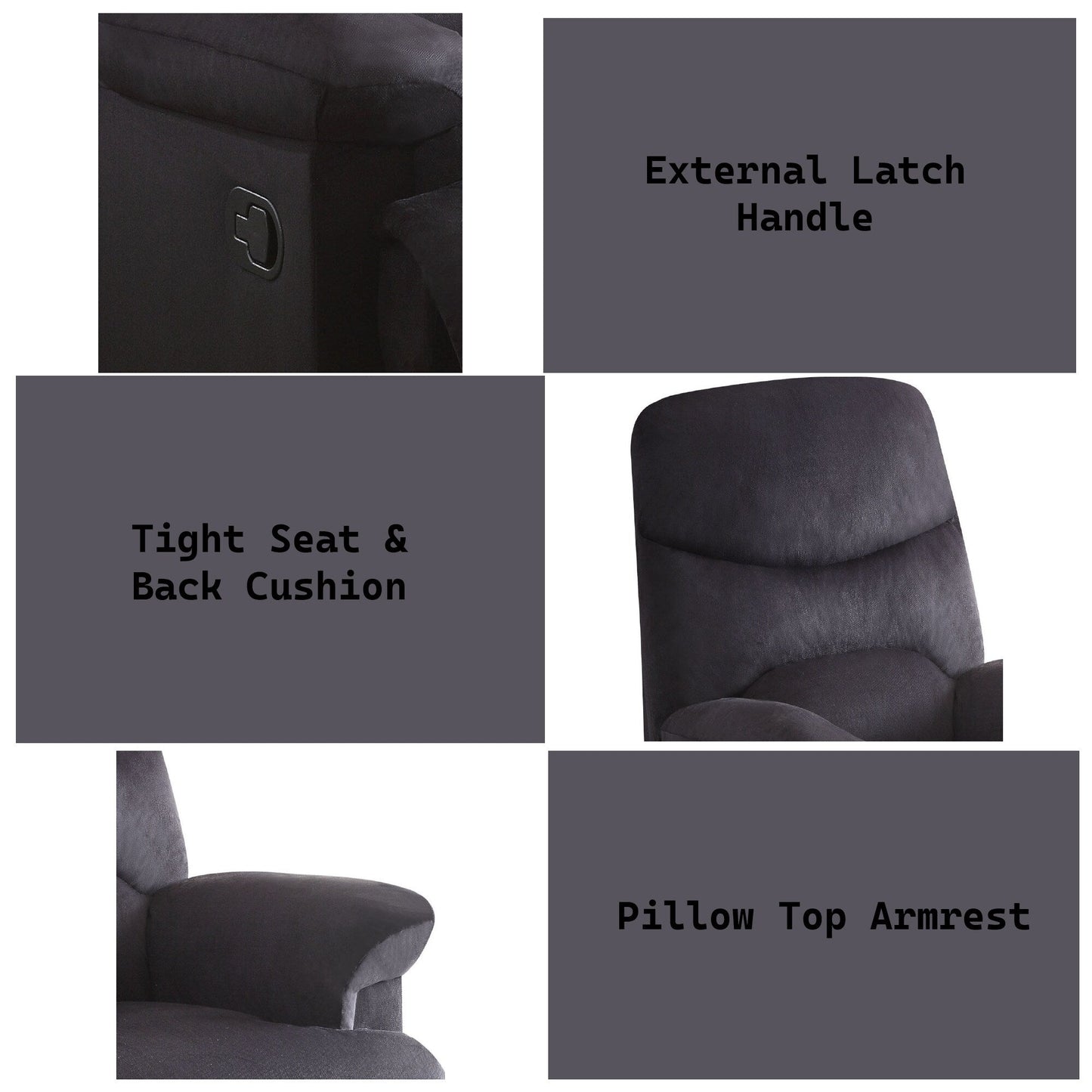 Sophisticated Woven Fabric Recliner for Ultimate Relaxation Experience
